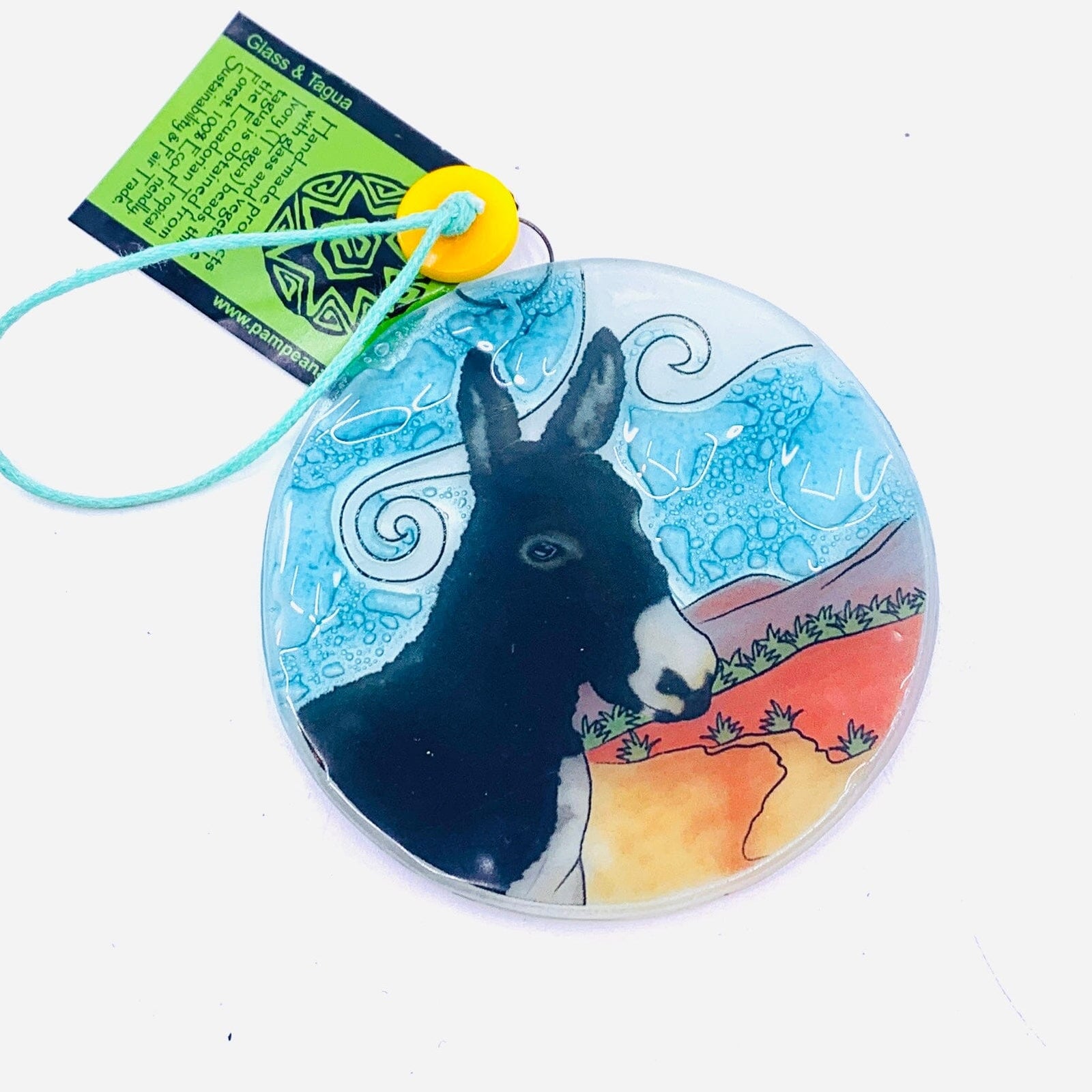 Fair Trade Ornament 127 Donkey Ornament Pam Peana 