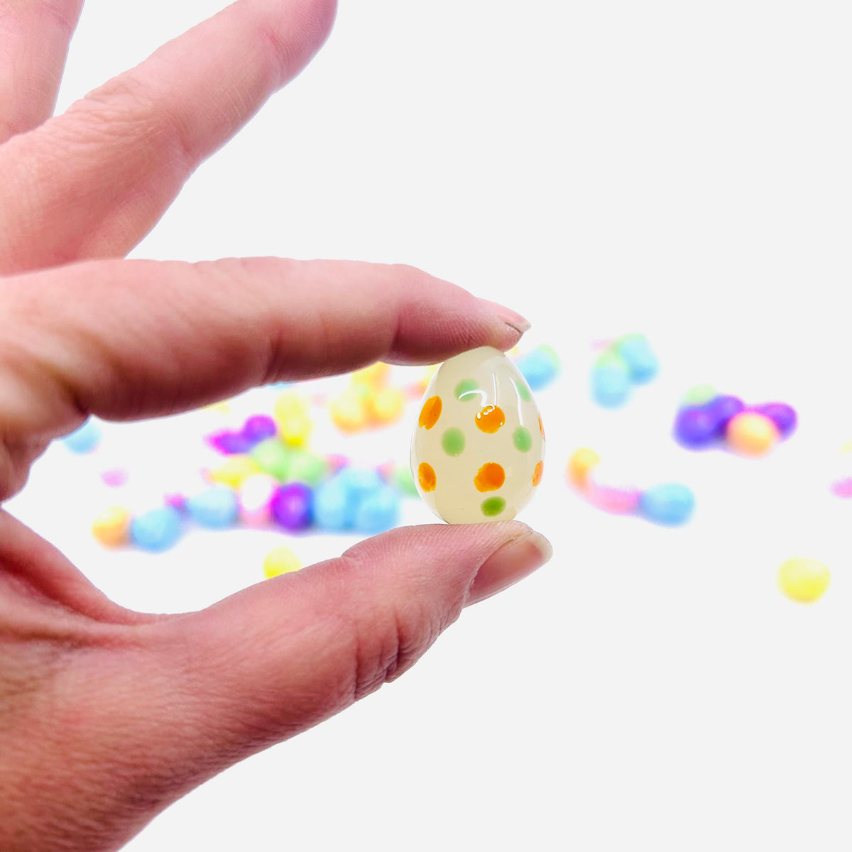 Mini Glass Egg-stravaganza 10 Orange Dot Amazon 