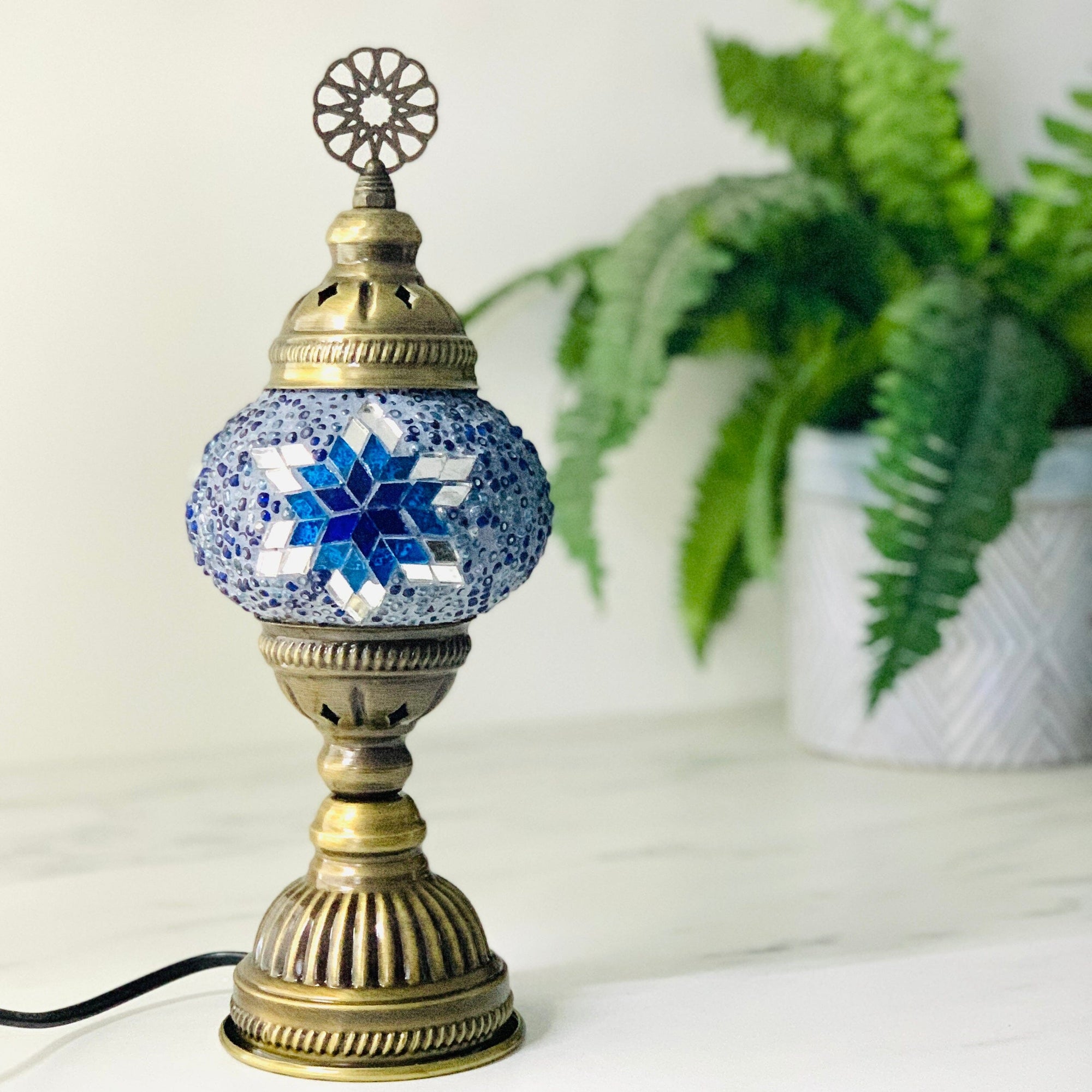 Turkish Mosaic Lamp, 27 Decor Natto USA 