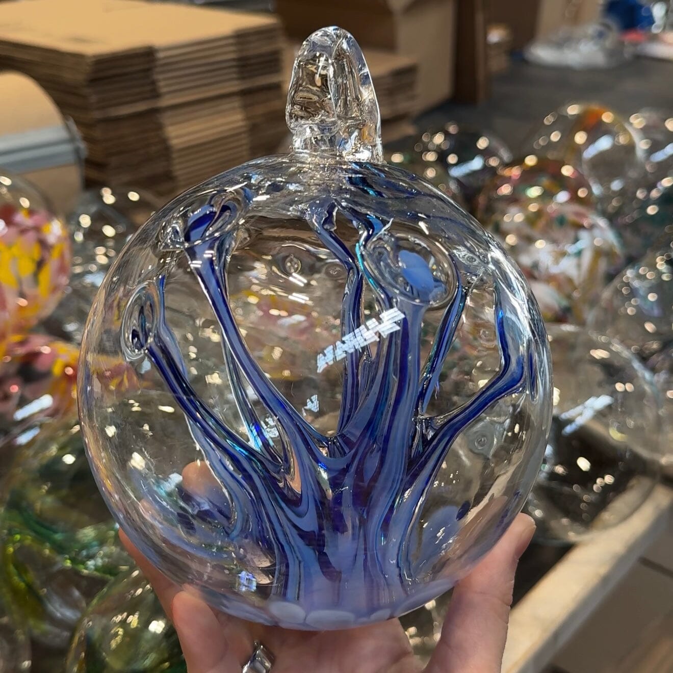 Daily 5” Wishball 3668 Gabby Luke Adams Glass Blowing Studio 
