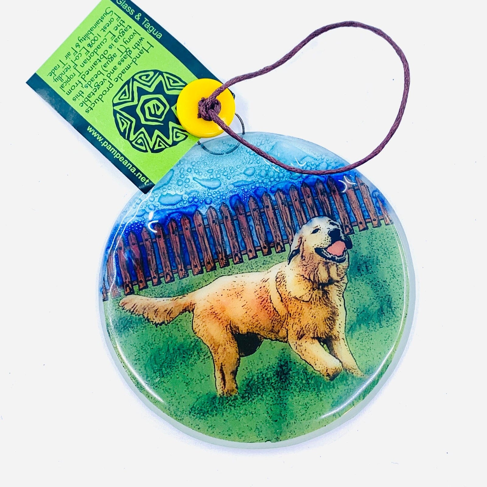 Fair Trade Ornament 36 Golden Retriever Ornament Pam Peana 