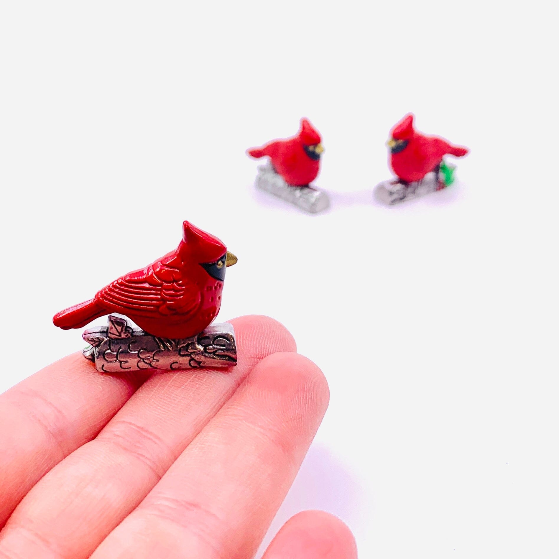 The Christmas Cardinal from Heaven Pocket Charm PT16 Miniature GANZ 