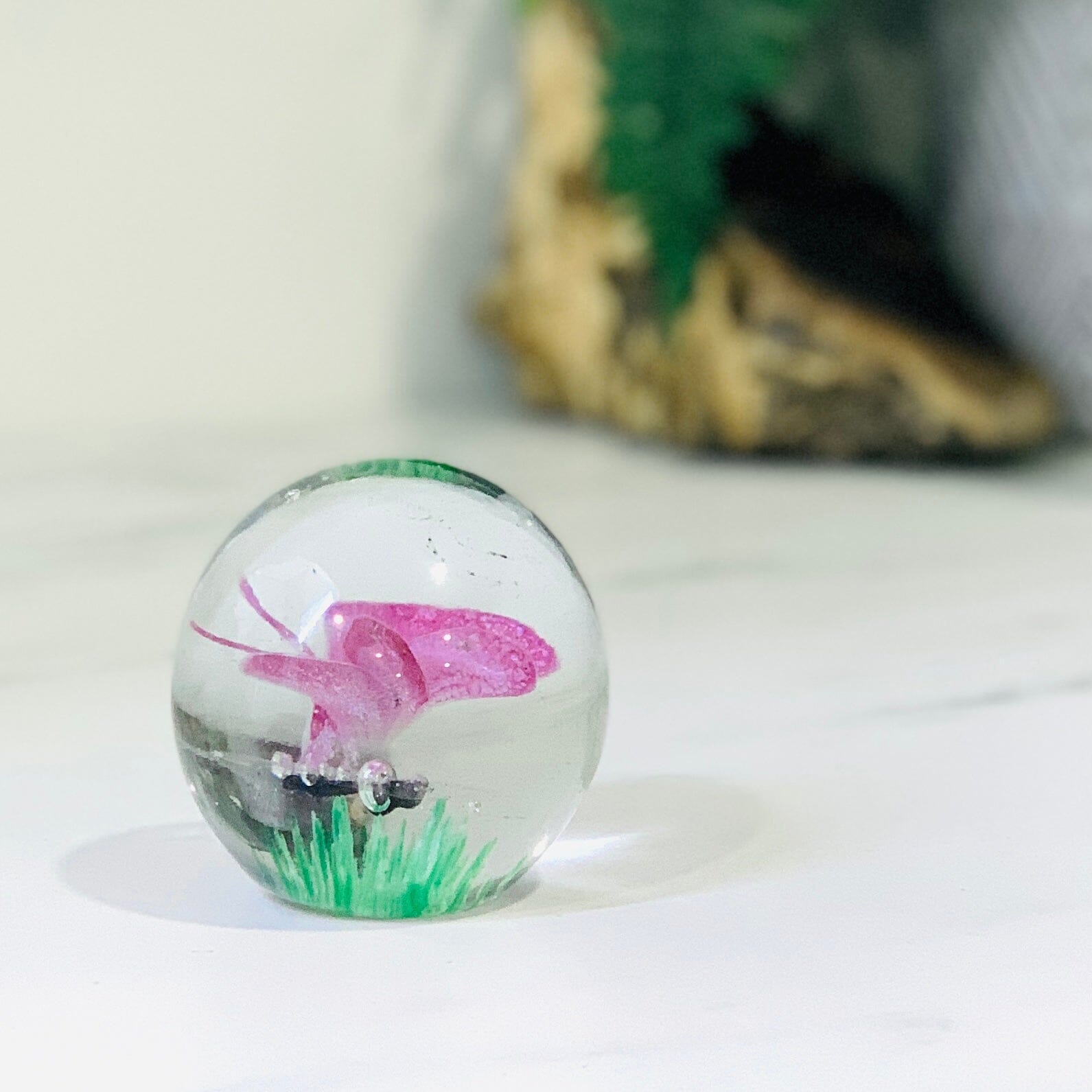 Glow in The Dark Butterfly Paperweight Paperweight Dynasty 