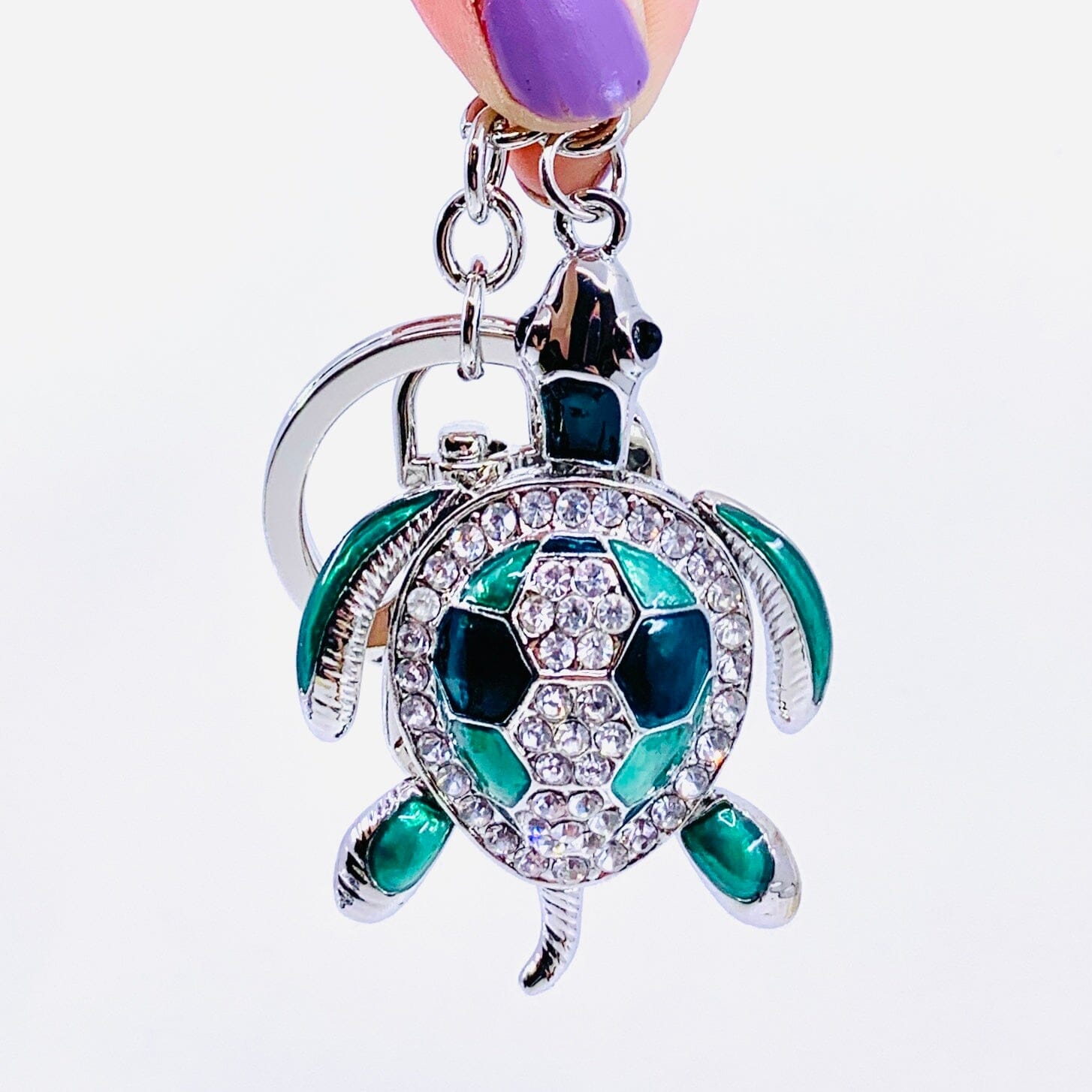 Bejeweled Key Chain 1, Sea Turtle Green Accessory Kubla Craft 