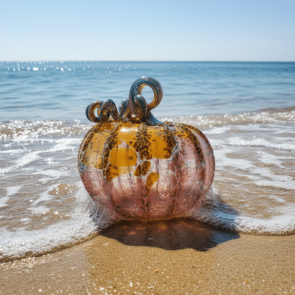 Facebook Live Pumpkin 18 Gabby Luke Adams Glass Blowing Studio 