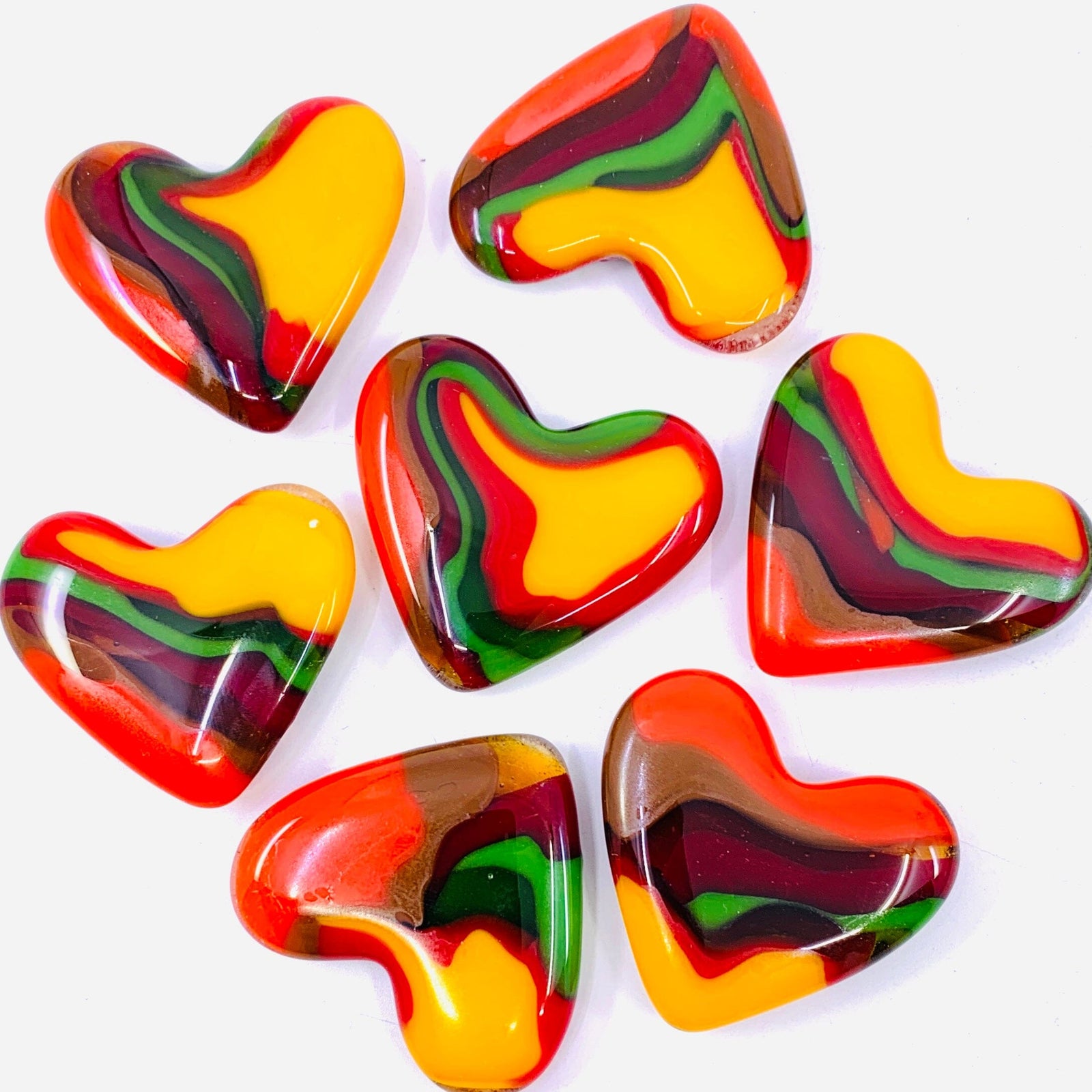 Fused Pocket Heart, Leaf Peepers Miniature Jean 