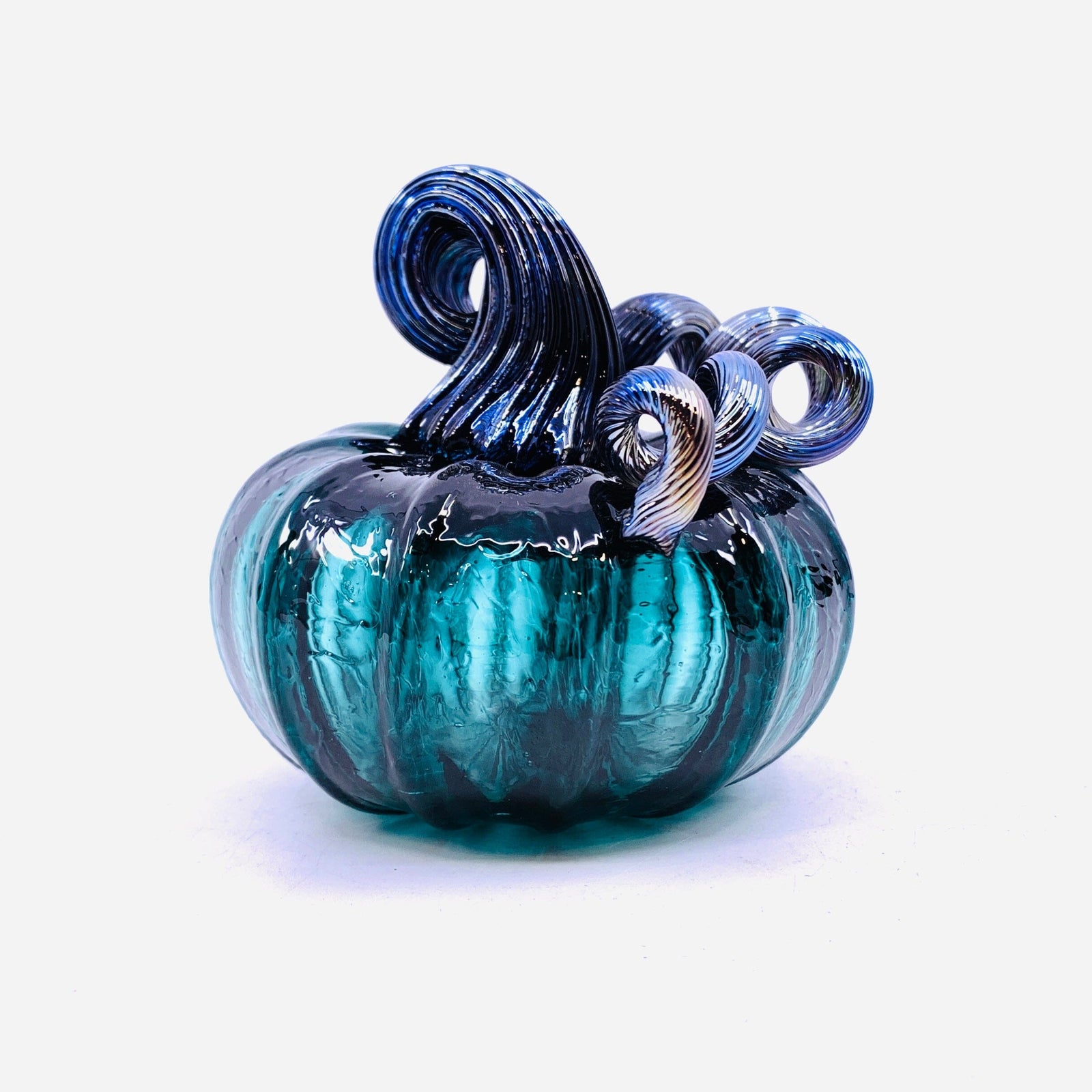 FLASH SALE $39 Lagoon Mini Pumpkin Pumpkin Luke Adams Glass Blowing Studio 