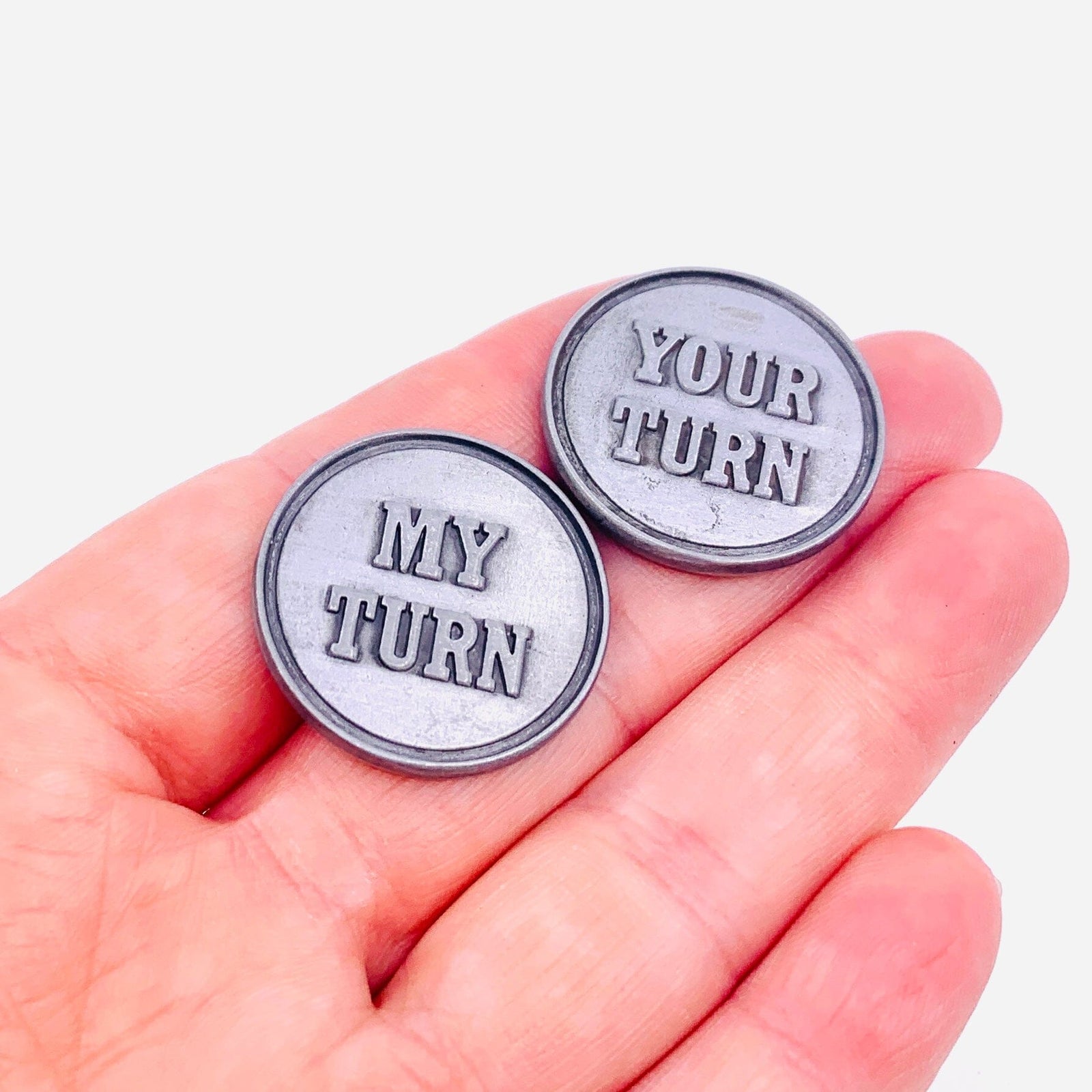My Turn, Your Turn Decision Flip Coin Pocket Charm PT20 Miniature GANZ 