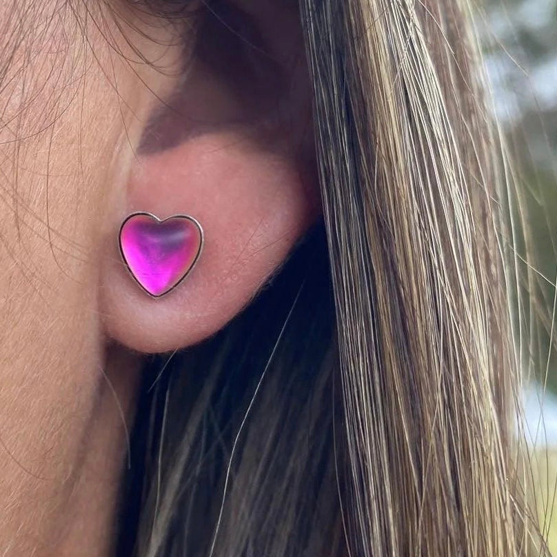 Heart Crystal Stud Earrings