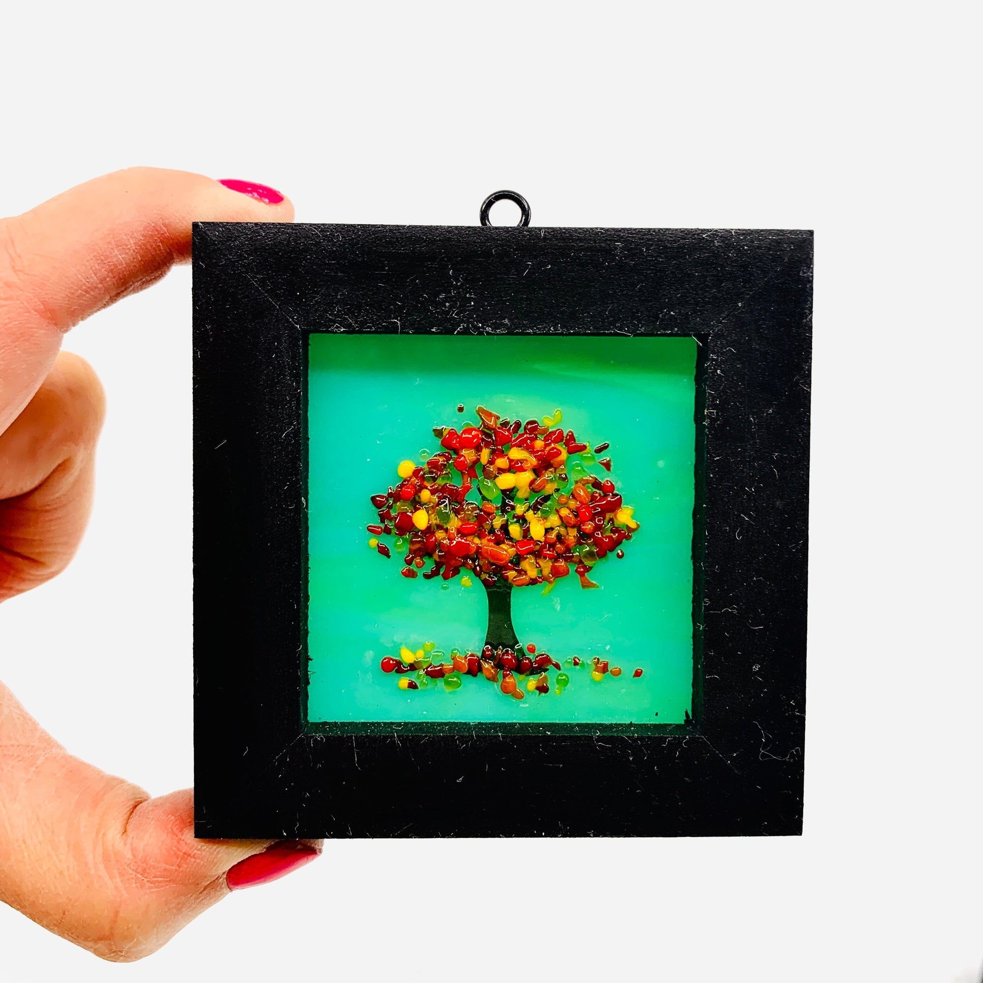 Fused Glass Tree of Life Shadow Box 157 Decor Glimmer Glass Gifts 