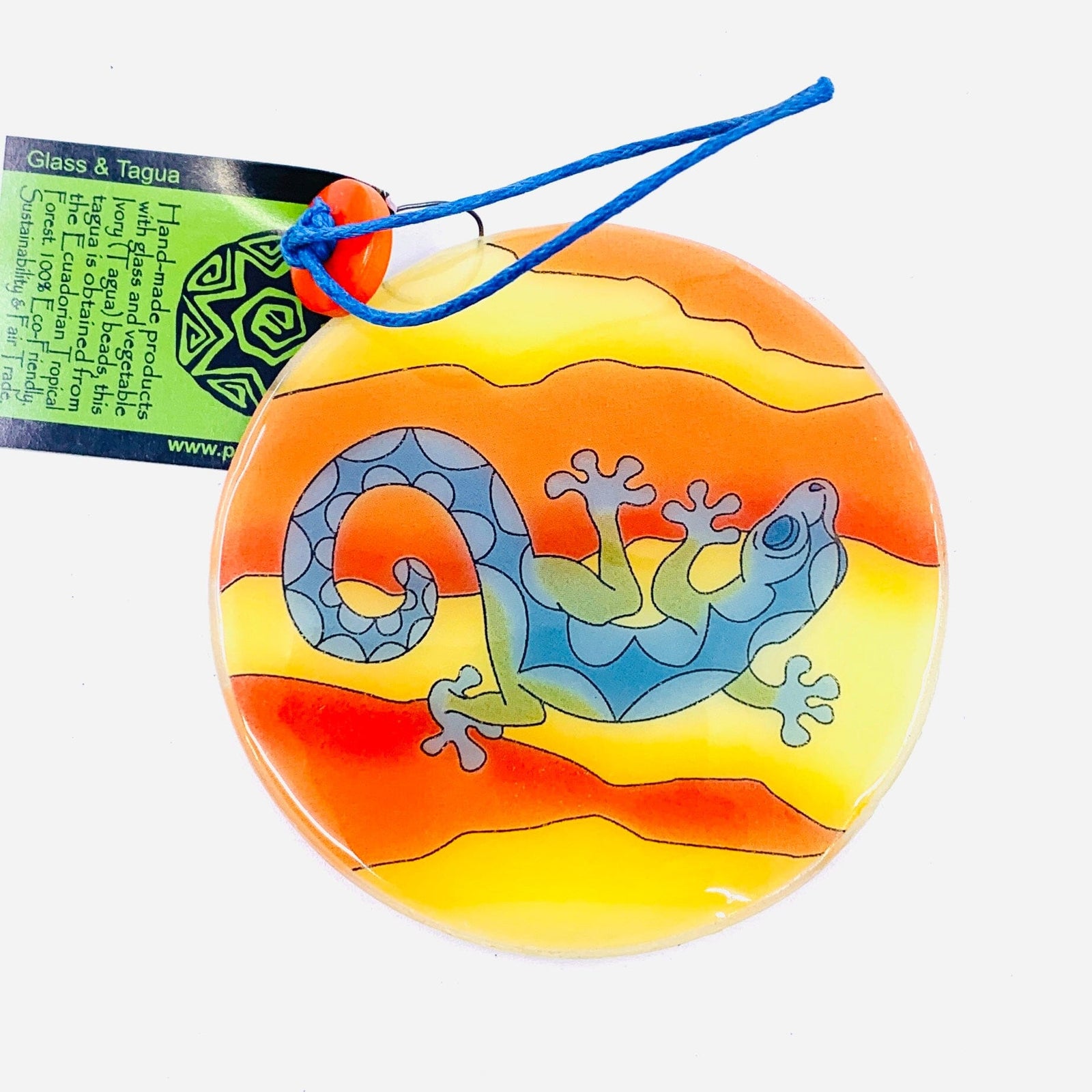 Fair Trade Ornament 124 Gecko Ornament Pam Peana 