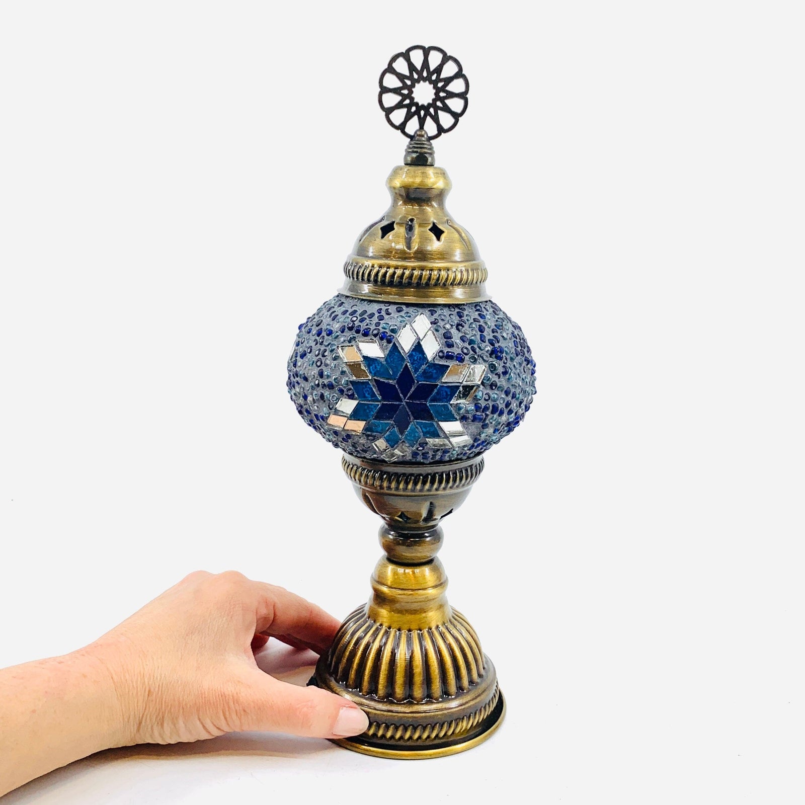 Turkish Mosaic Lamp, 18 Decor Natto USA 