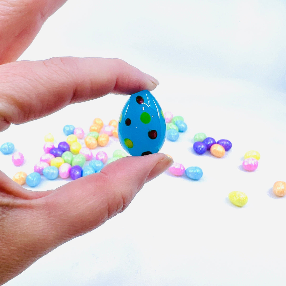 Mini Glass Egg-stravaganza 13 Blue Dot Amazon 