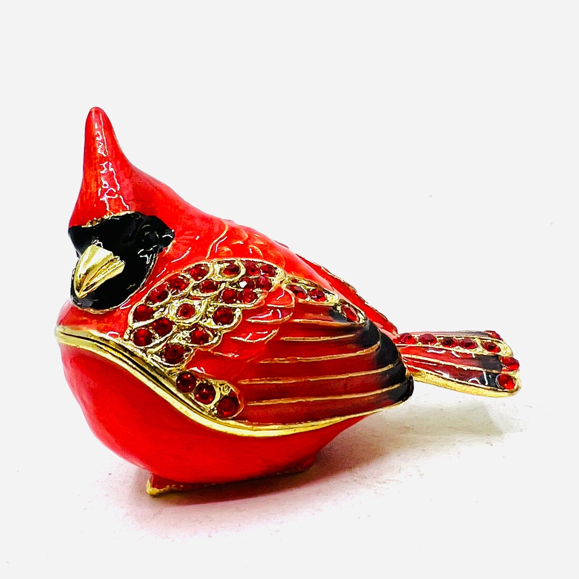Bejeweled Enamel Trinket Box 29 Cardinal Decor Kubla Craft 