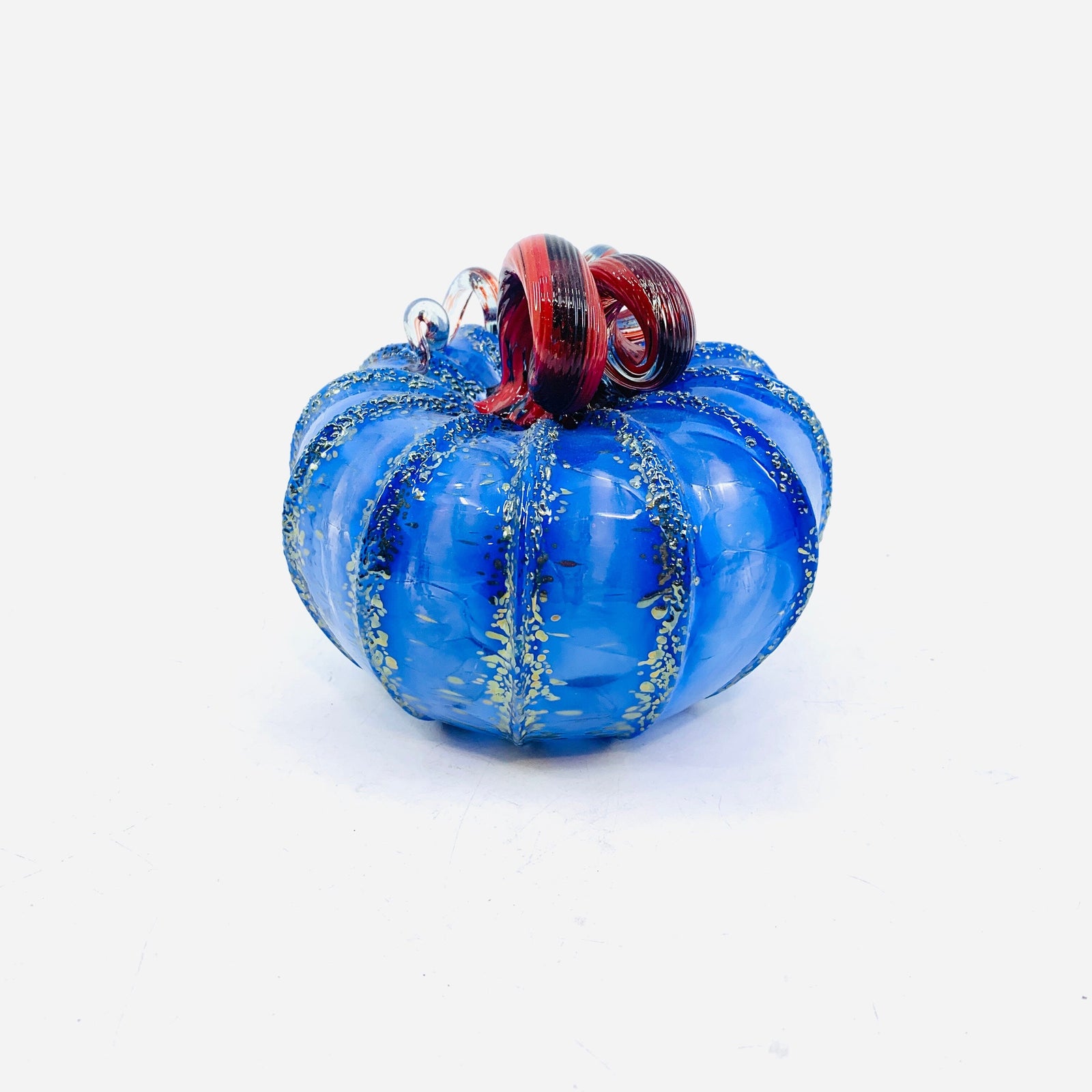 Daily Pumpkin 1959 Squat Signed by Luke Adams Gabby Luke Adams Glass Blowing Studio 