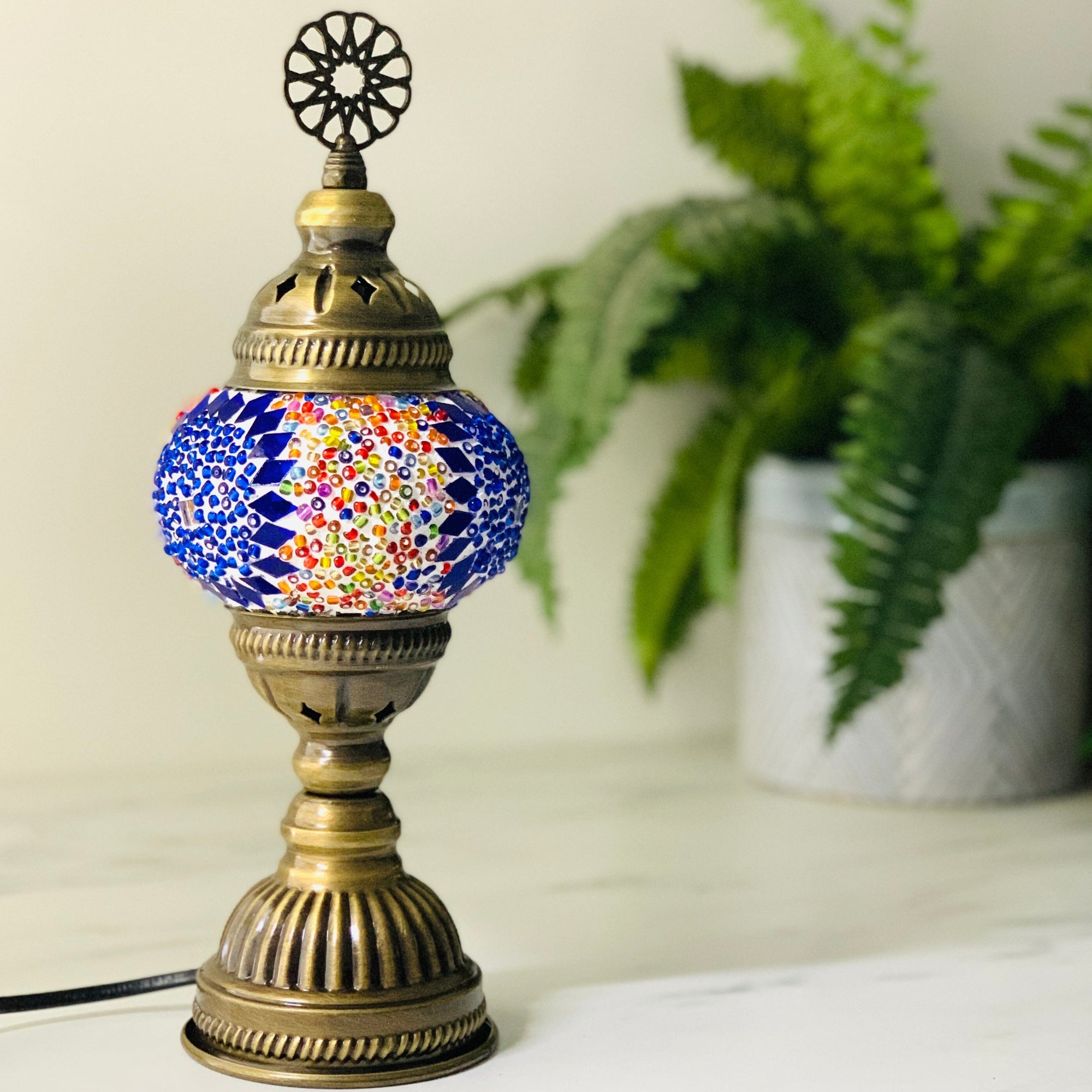 Turkish Mosaic Lamp, 19 Decor Natto USA 