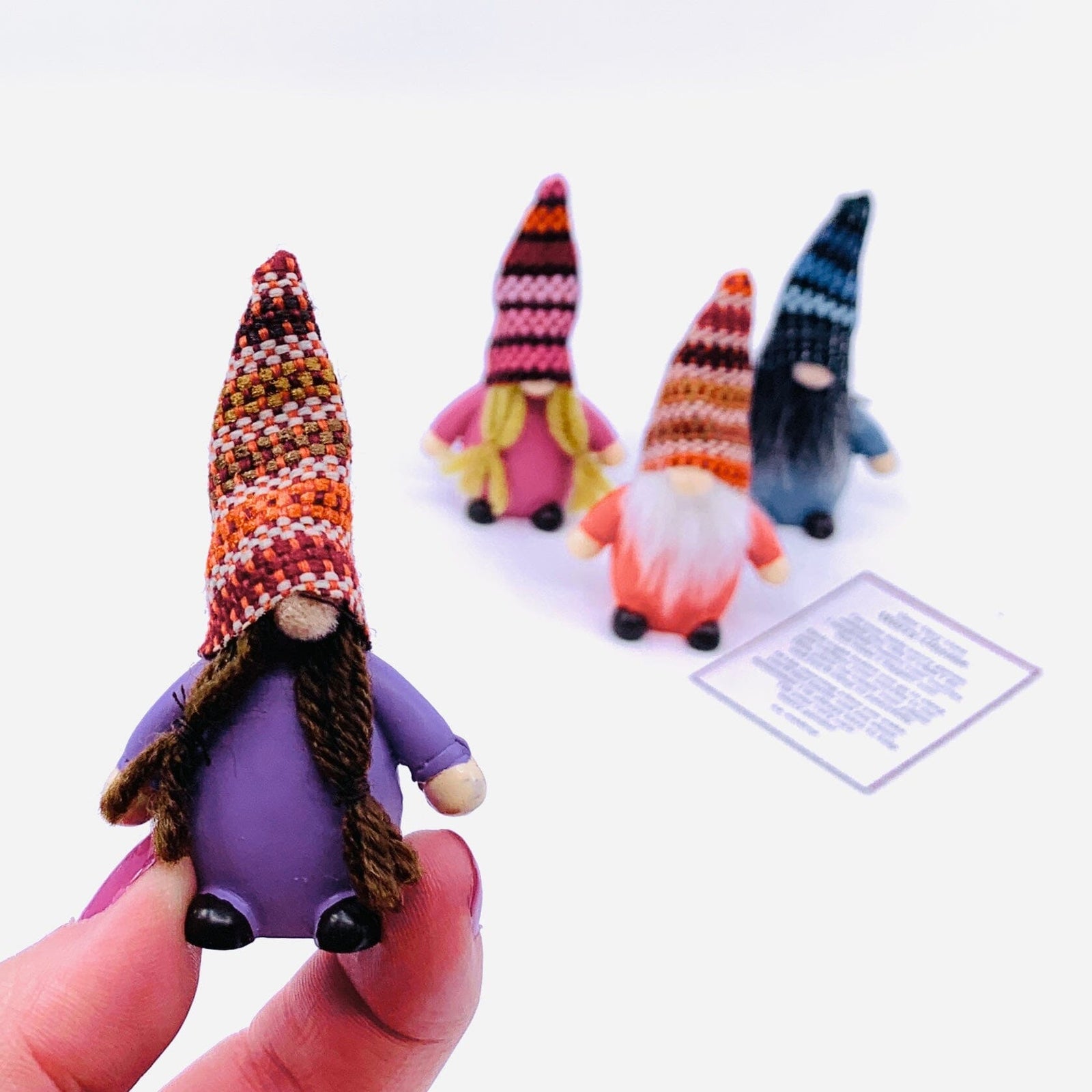 Your Very Own Worry Gnome PT63, Purple Miniature GANZ 