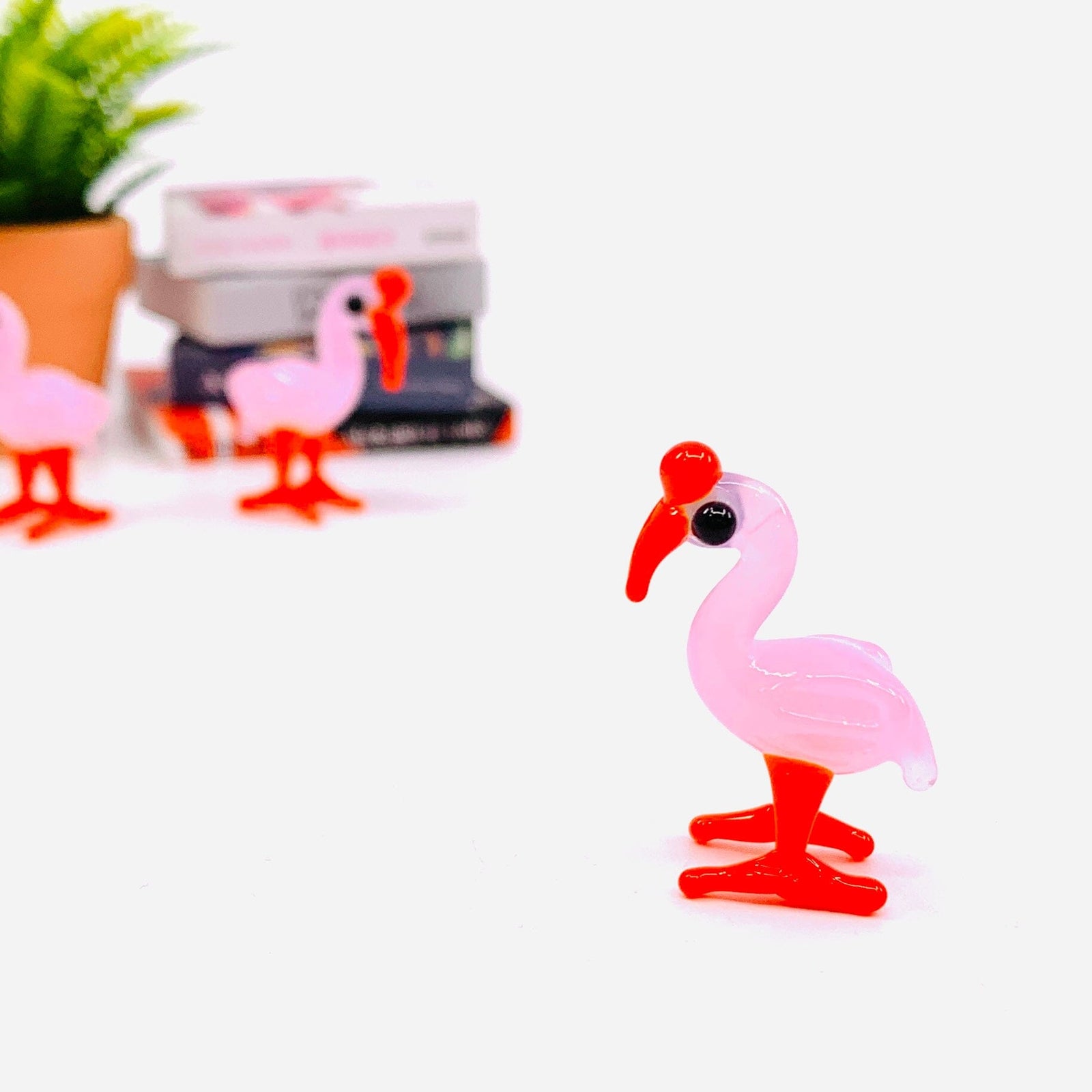 Tiny Glass Flamingo 304 Miniature GANZ 