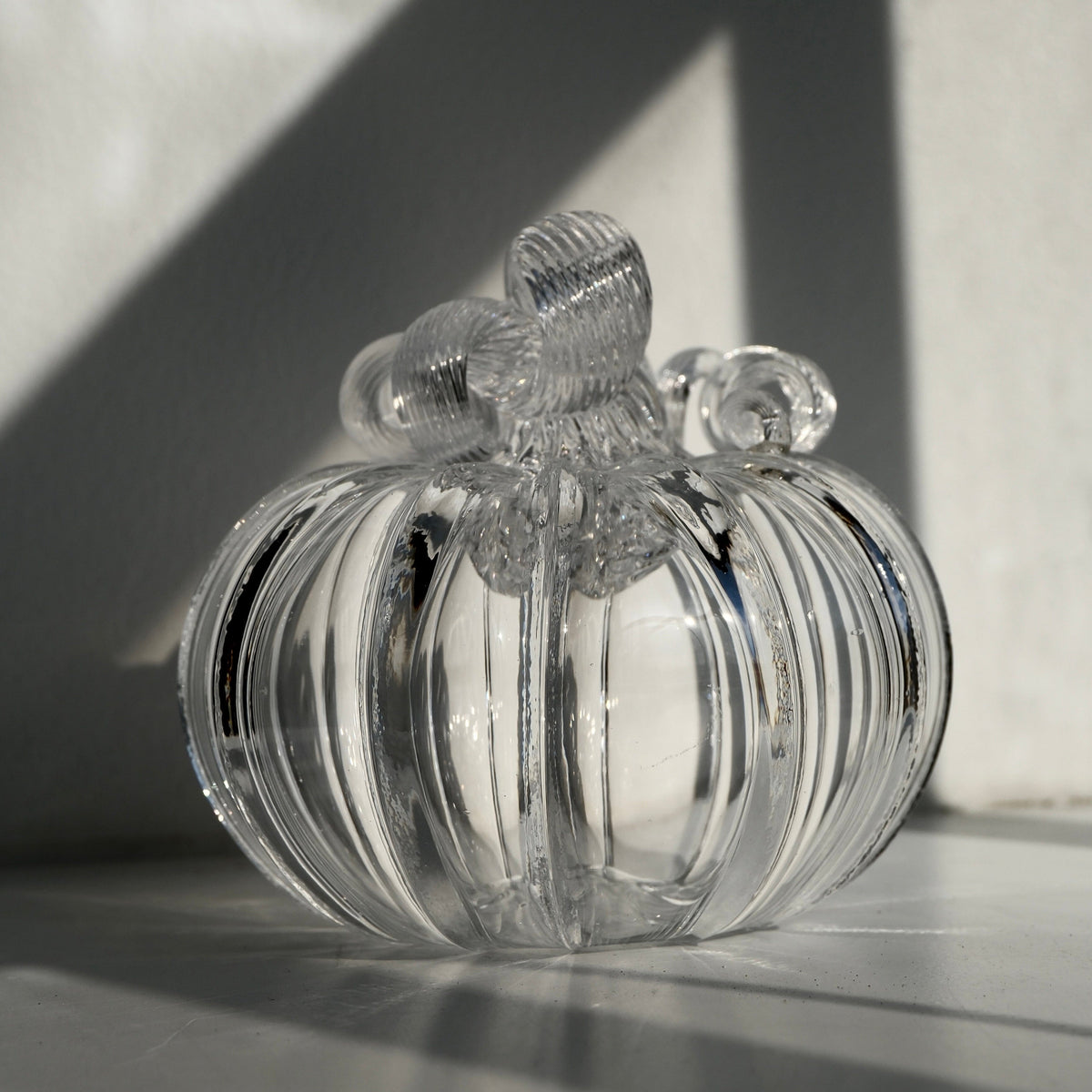 Crystal Pumpkin Squat - Black Friday Deal Inspo Luke Adams Glass Blowing Studio 