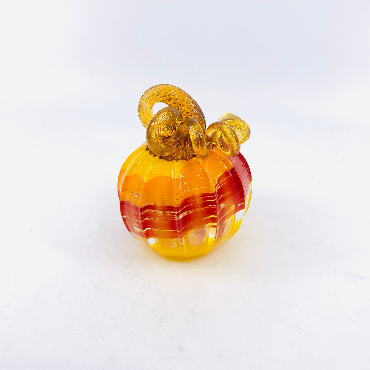 Daily Pumpkin 1962 Flame Mini Signed by Luke Adams Gabby Luke Adams Glass Blowing Studio 