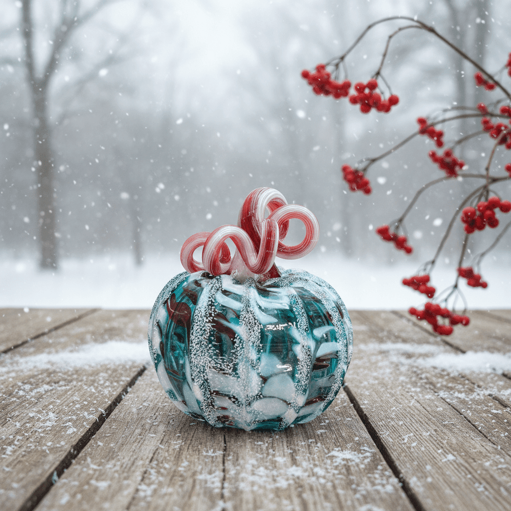 Winter Frost Pumpkin Inspo Luke Adams Glass Blowing Studio 