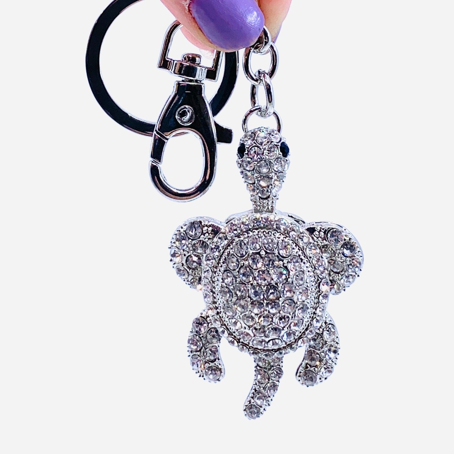 Bejeweled Key Chain 5, Sea Turtle Clear Accessory Kubla Craft 