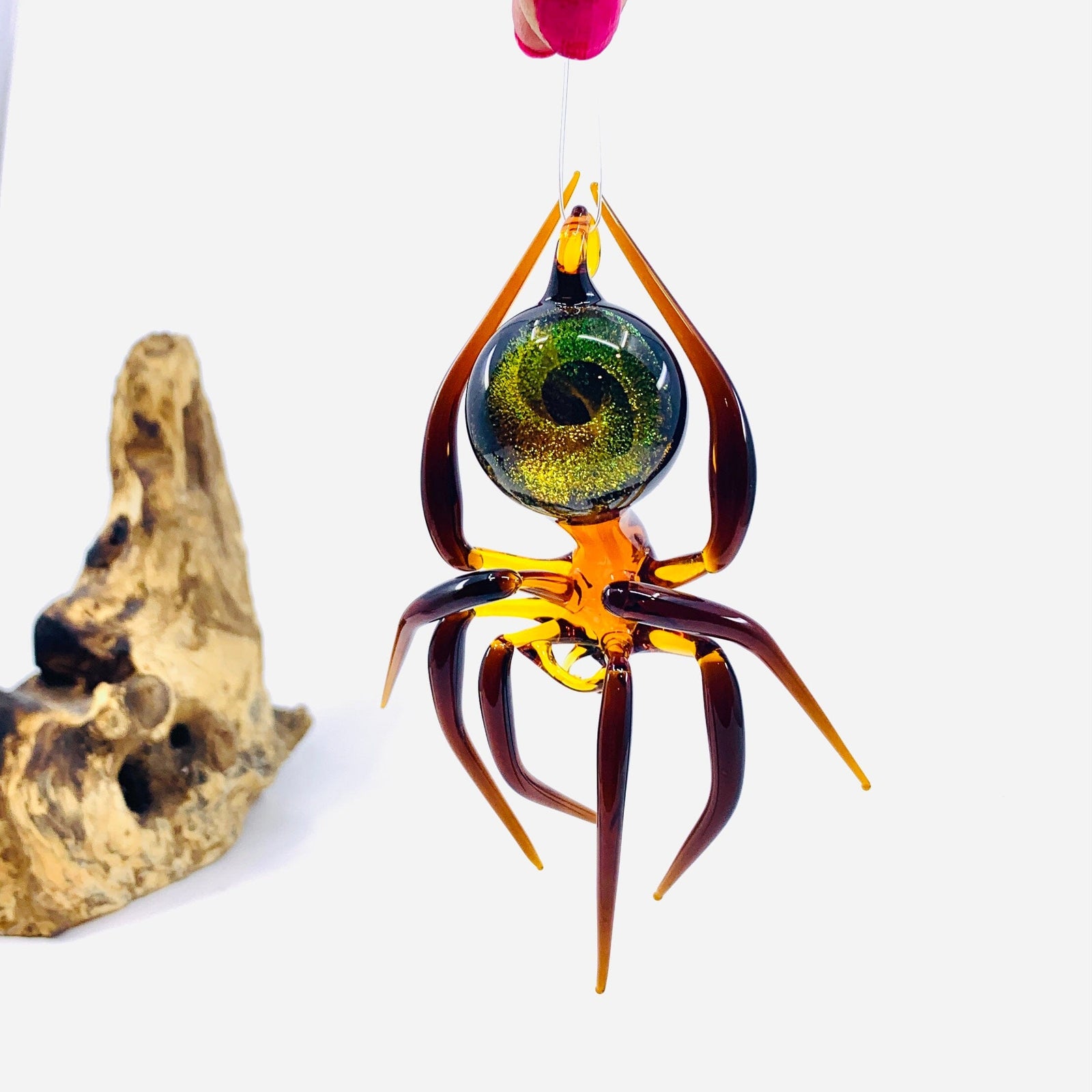 Glass Galaxy Spider Ornament, 29 Ornament WGK Glass Art Inc 