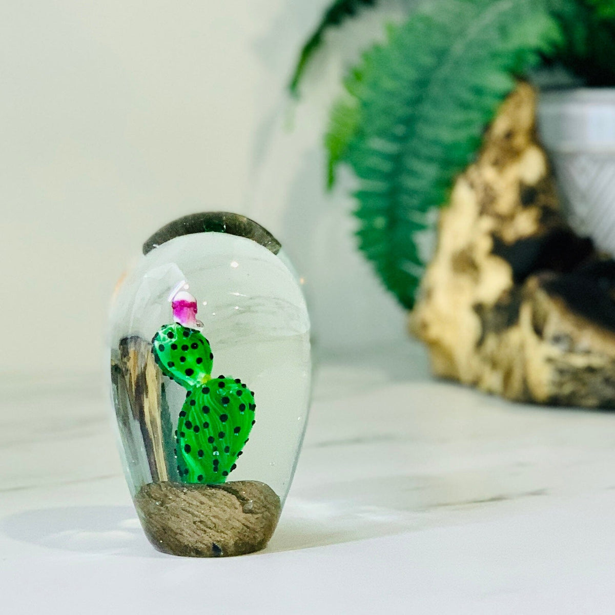 Prickly Pear Cactus Paperweight Paperweight Dynasty 