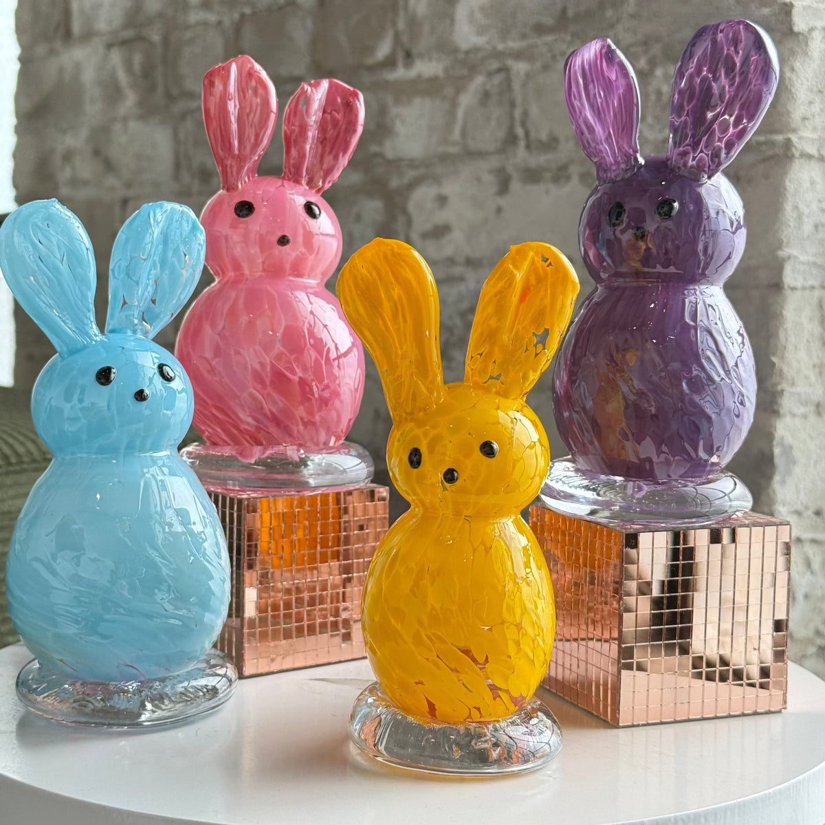 Daily Bunny 24 - Candy Pink Gabby Luke Adams Glass Blowing Studio 