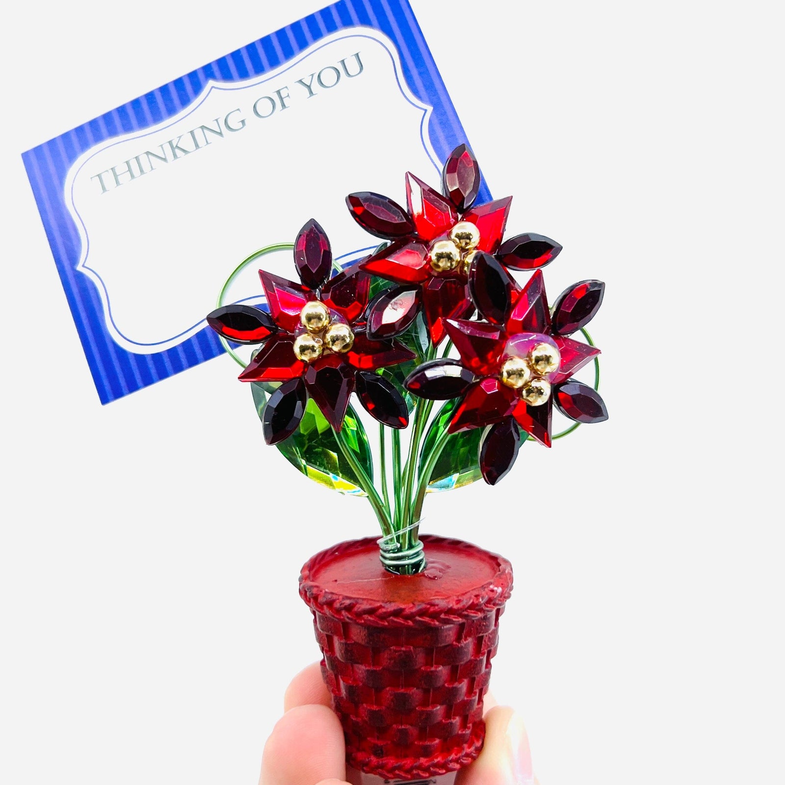 Acrylic Bouquet, Poinsettia Decor GANZ 