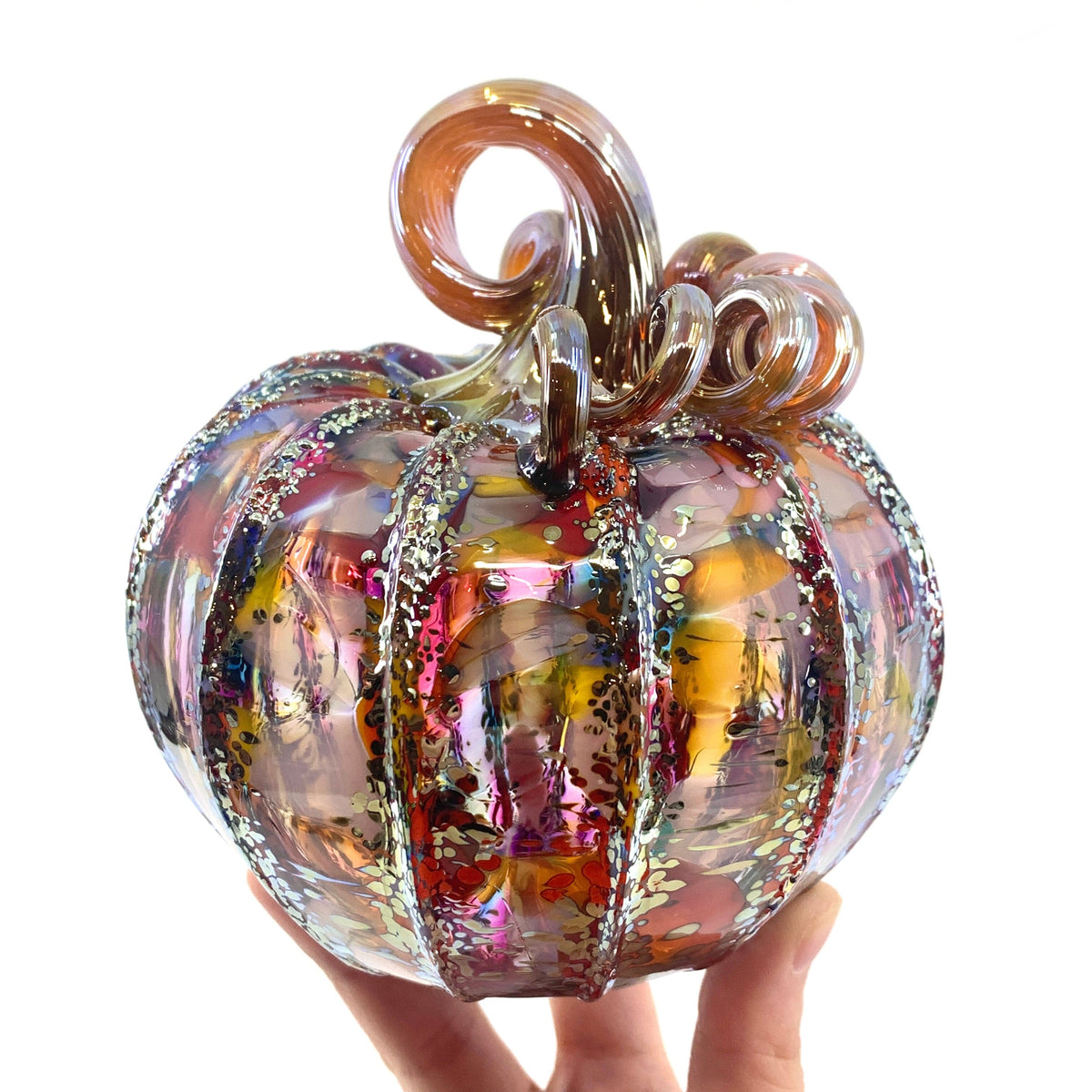 Facebook Live Pumpkin 16 Gabby Luke Adams Glass Blowing Studio 