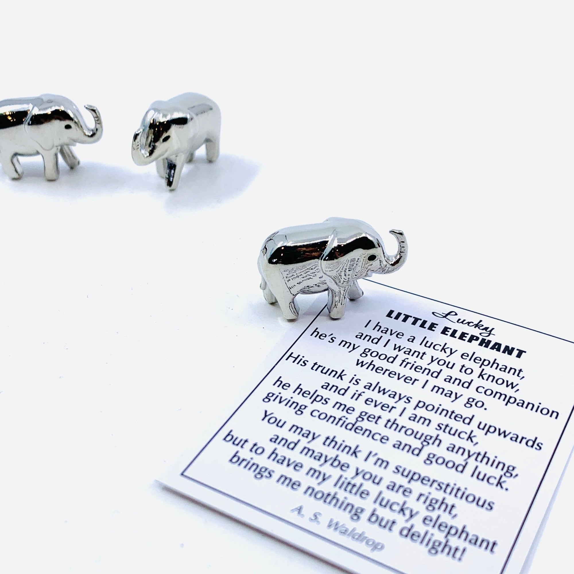 Lucky Little Elephant Pocket Charm PT66 Miniature GANZ 