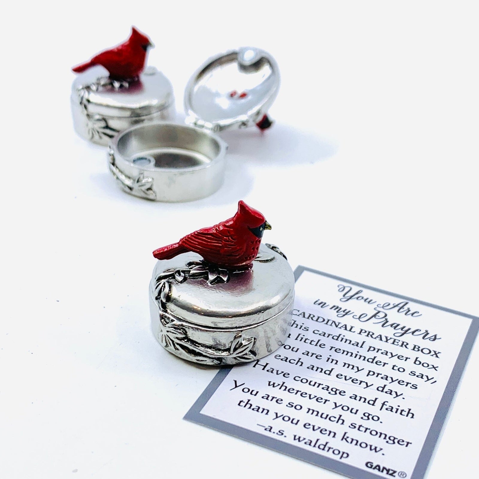 You Are in my Prayers Cardinal Pocket Charm PT59 Miniature GANZ 