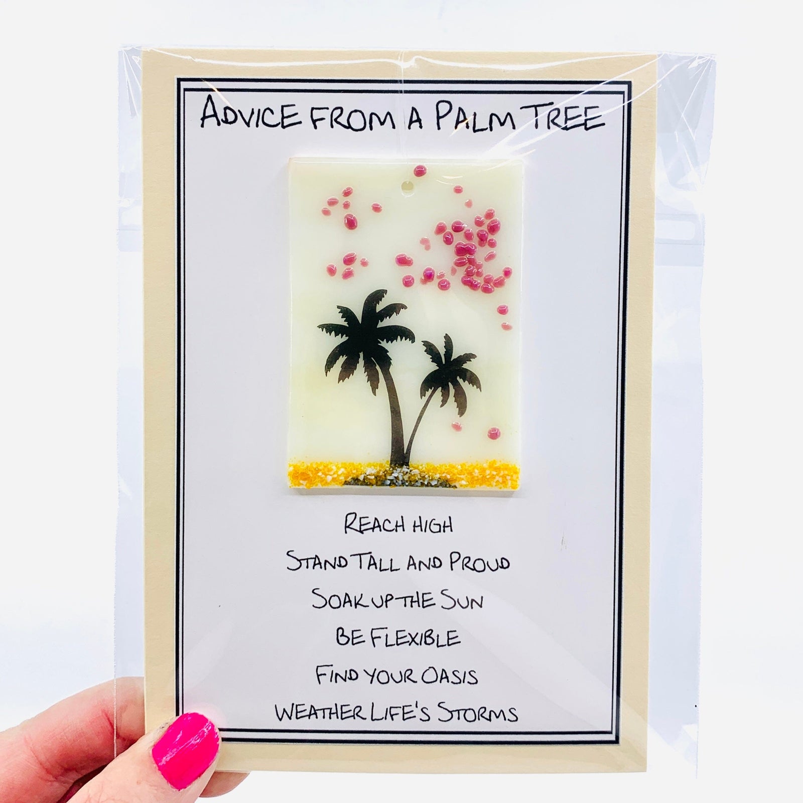 Fused Glass Advice From a Palm Tree 2 Decor Glimmer Glass Gifts 
