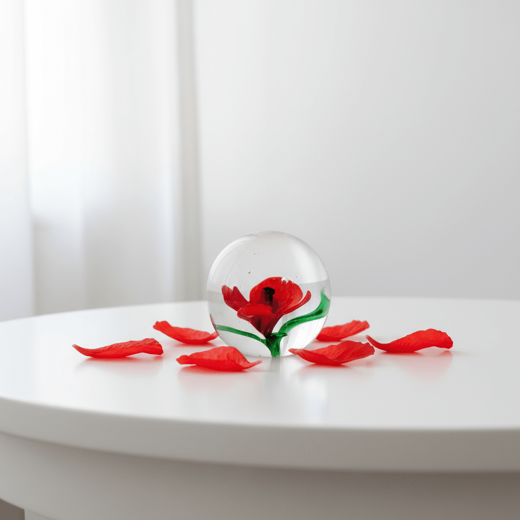 Poppy Paperweight Paperweight Dynasty 