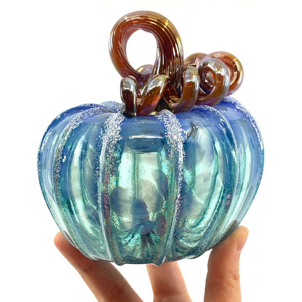 Facebook Live Pumpkin 19 Gabby Luke Adams Glass Blowing Studio 