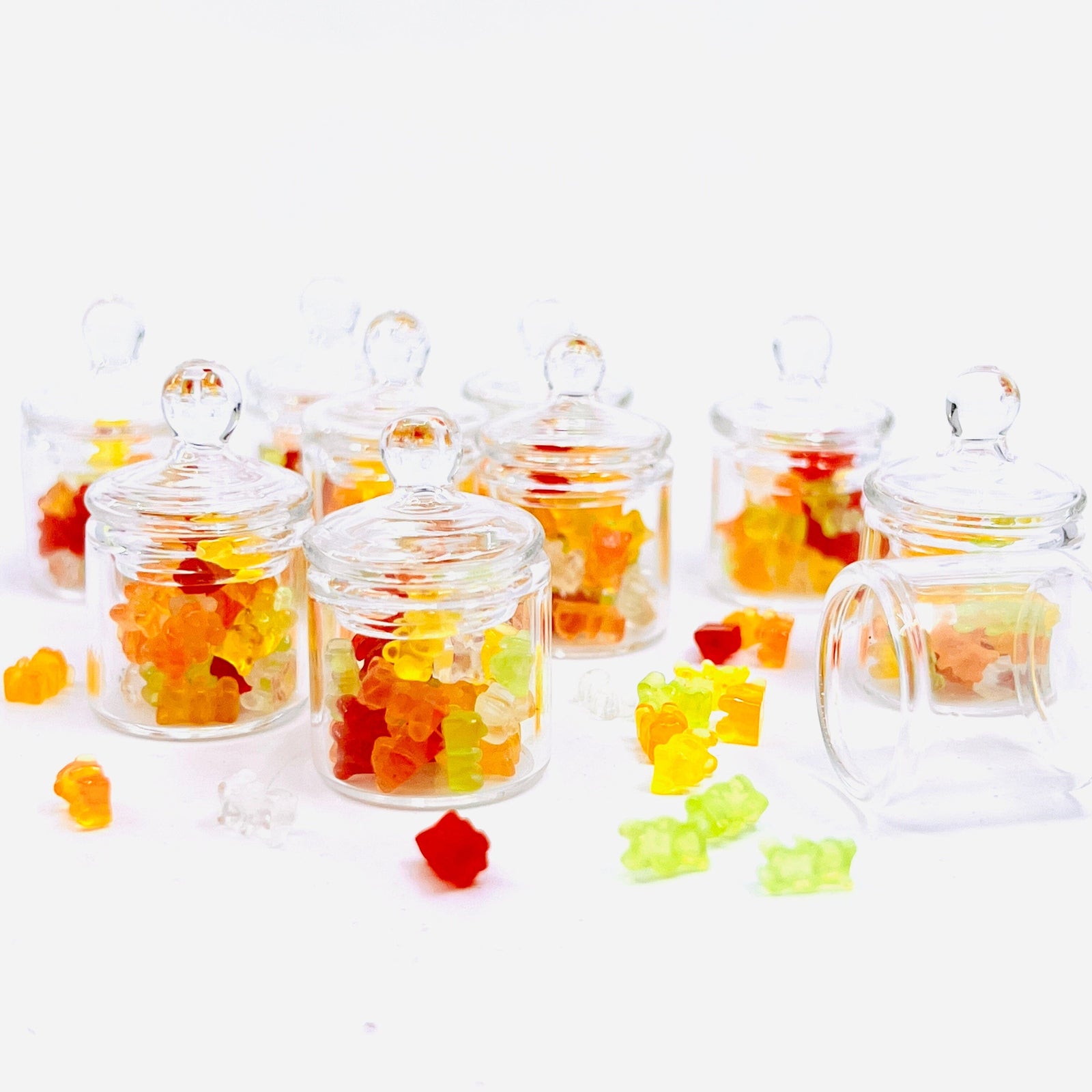 Tiniest Jar of Gummy Bears Wholesale 10 Pack Miniature - 