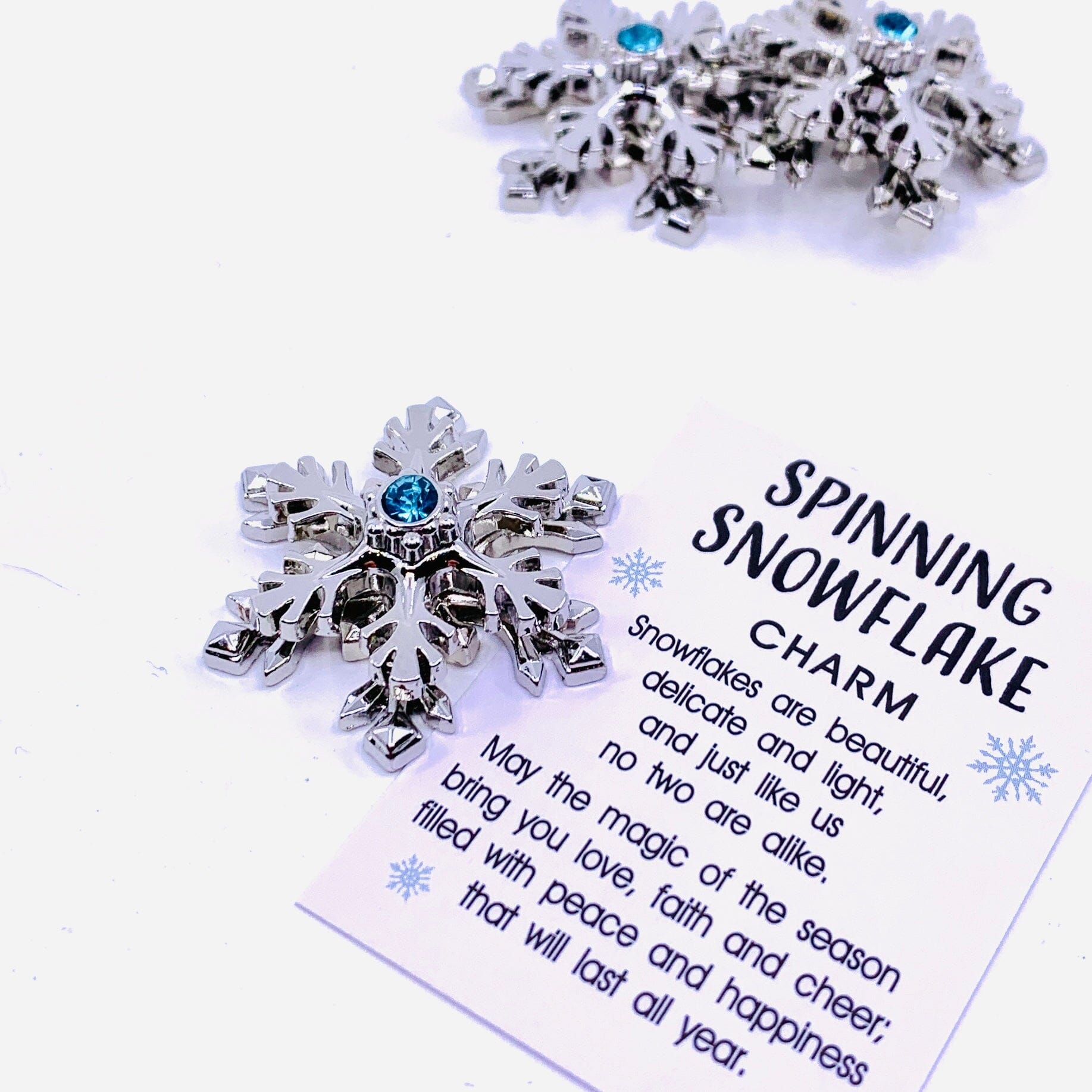 Spinning Snowflake Charm