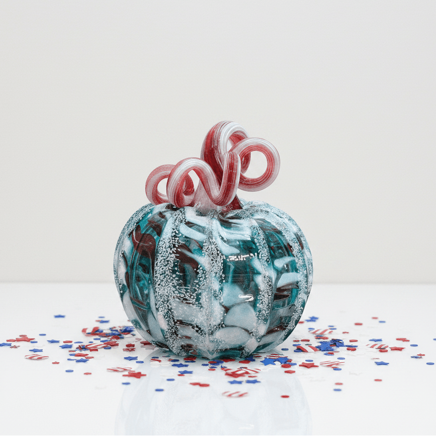 Baby Winter Frost Pumpkin Inspo Luke Adams Glass Blowing Studio 