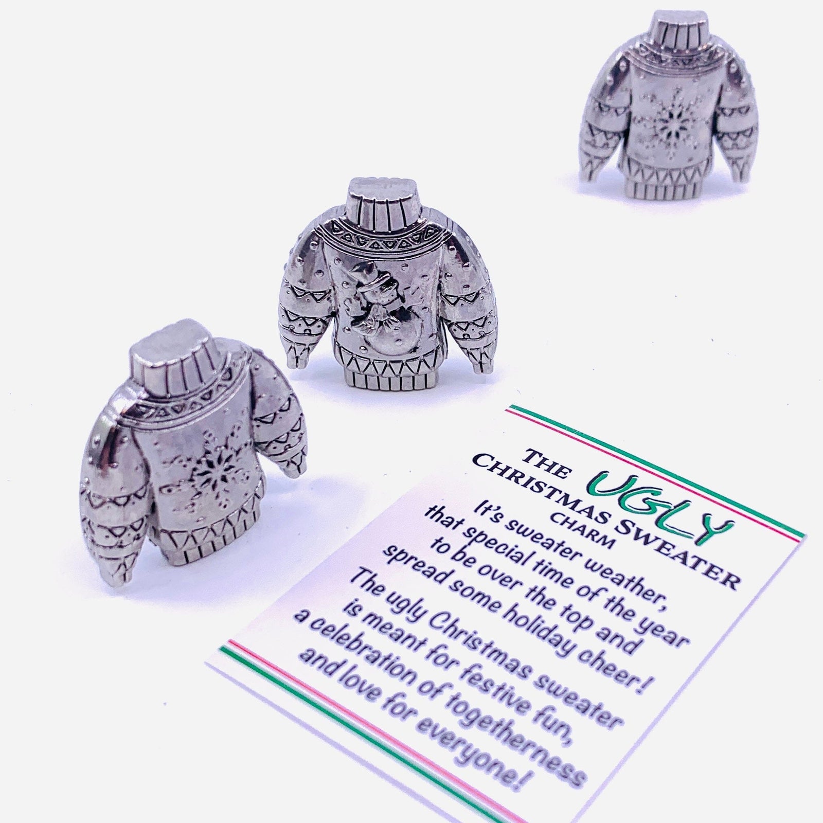 The UGLY Christmas Sweater Pocket Charm PT24 Miniature GANZ 