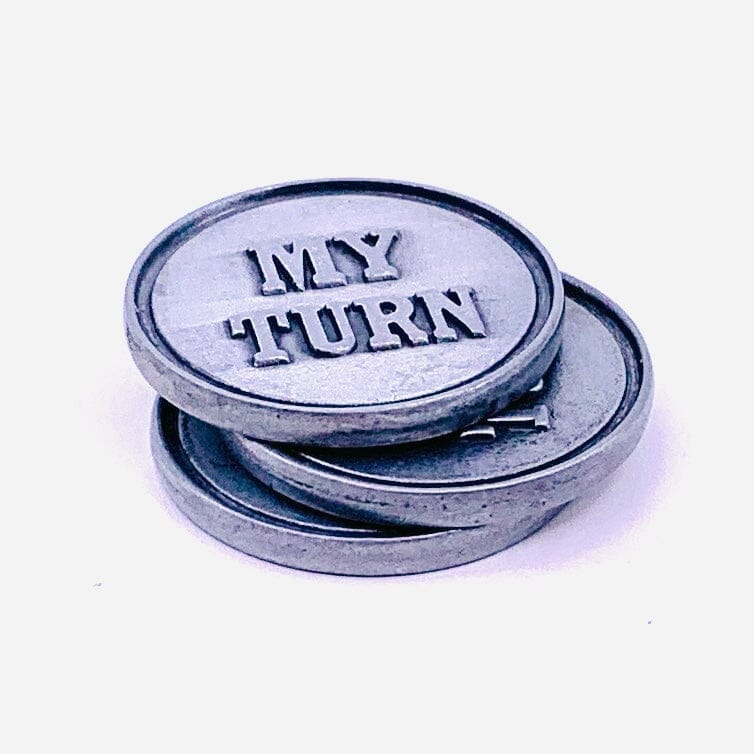 My Turn, Your Turn Decision Flip Coin Pocket Charm PT20 Miniature GANZ 