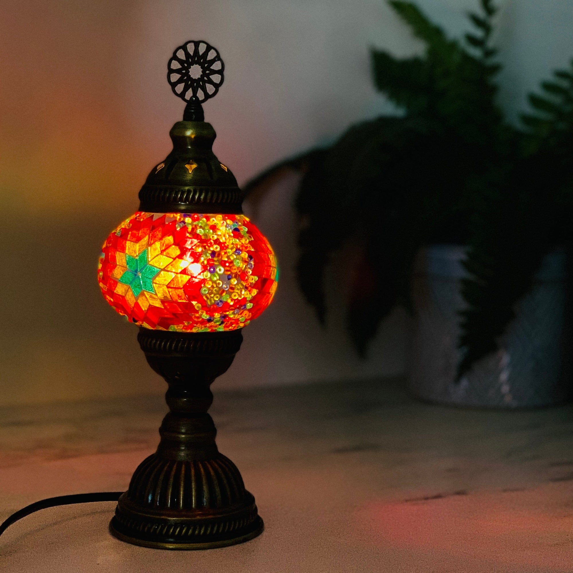 Turkish Mosaic Lamp, 21 Decor Natto USA 