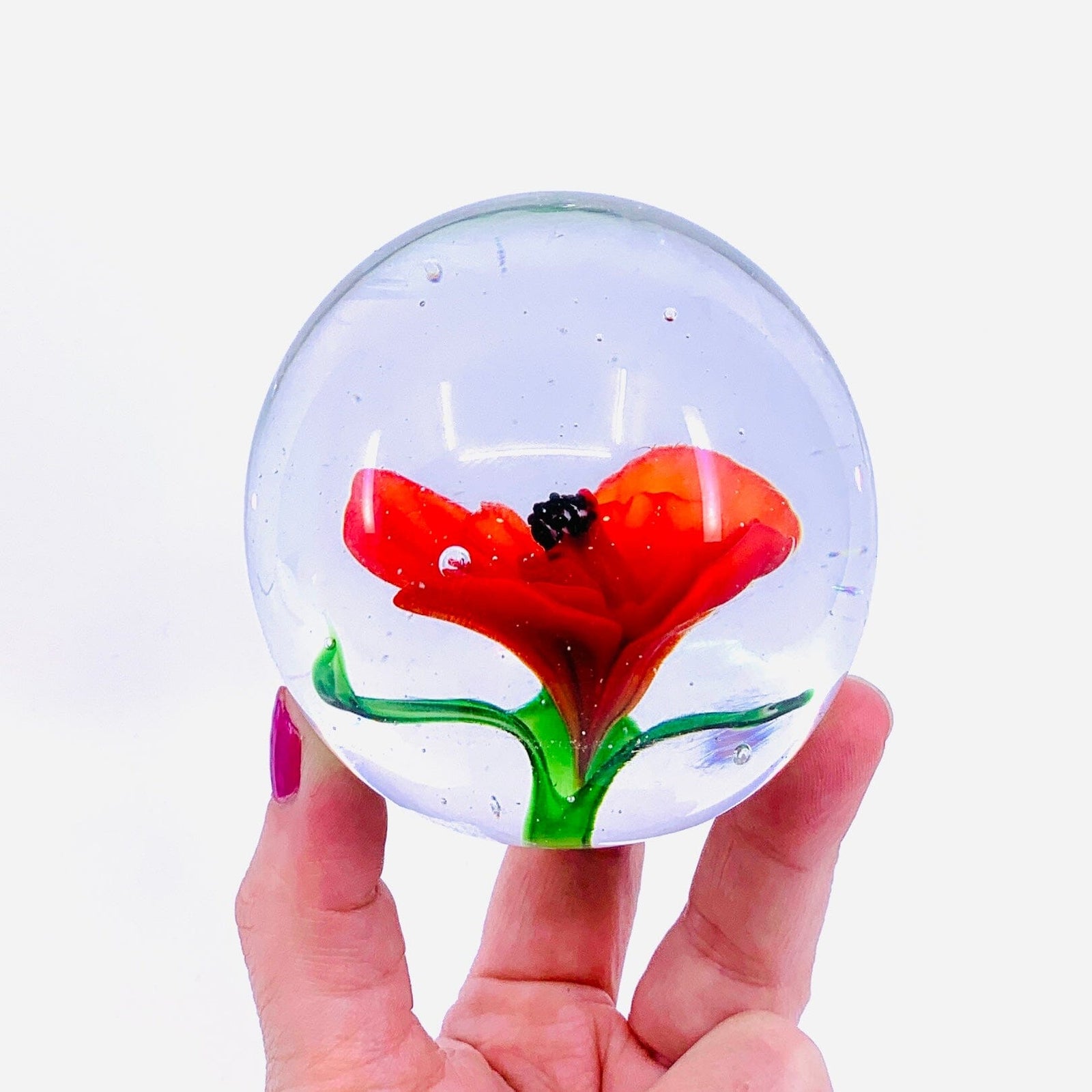 Poppy Paperweight Paperweight Dynasty 