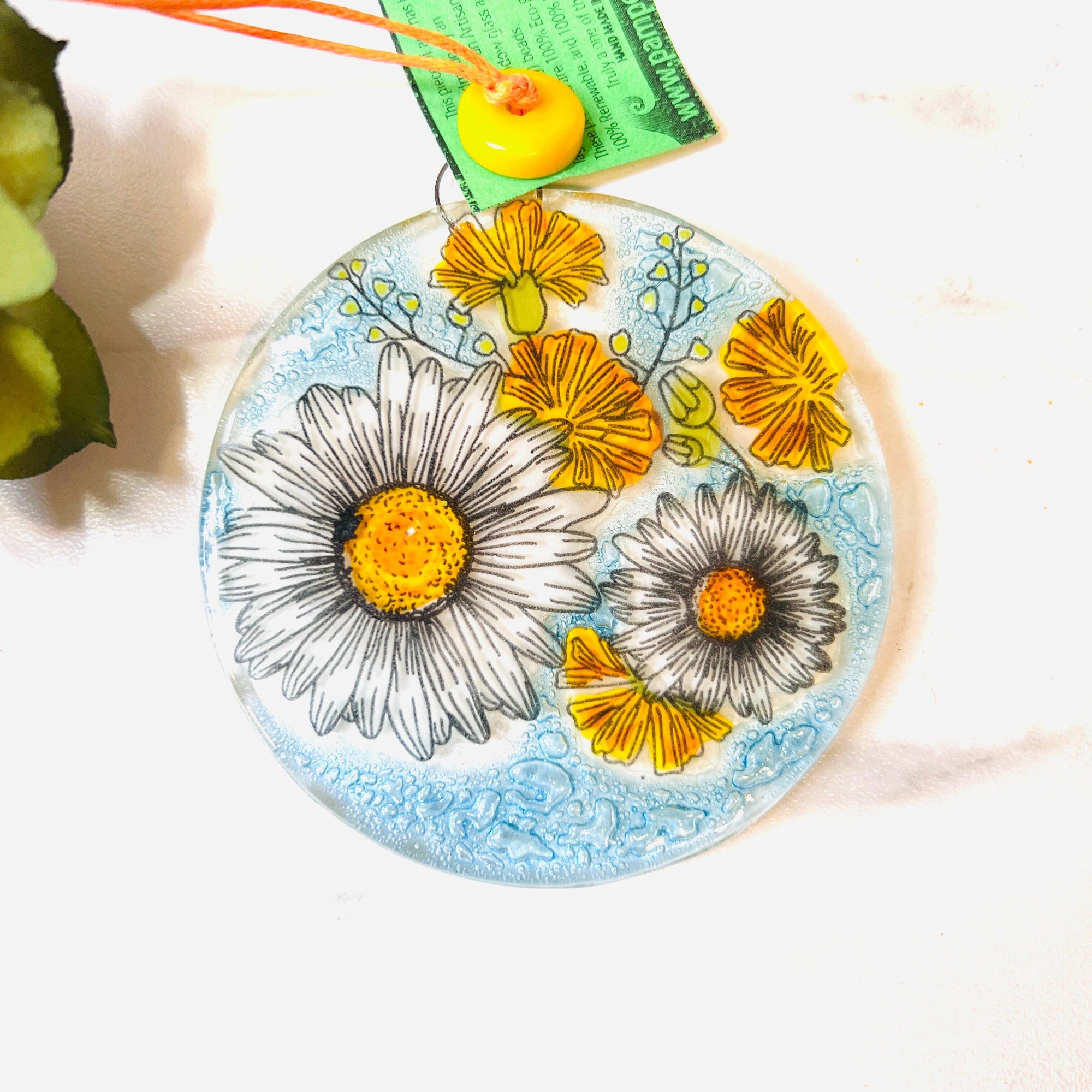 Fair Trade Ornament 81 Daisy Bouquet Ornament Pam Peana 