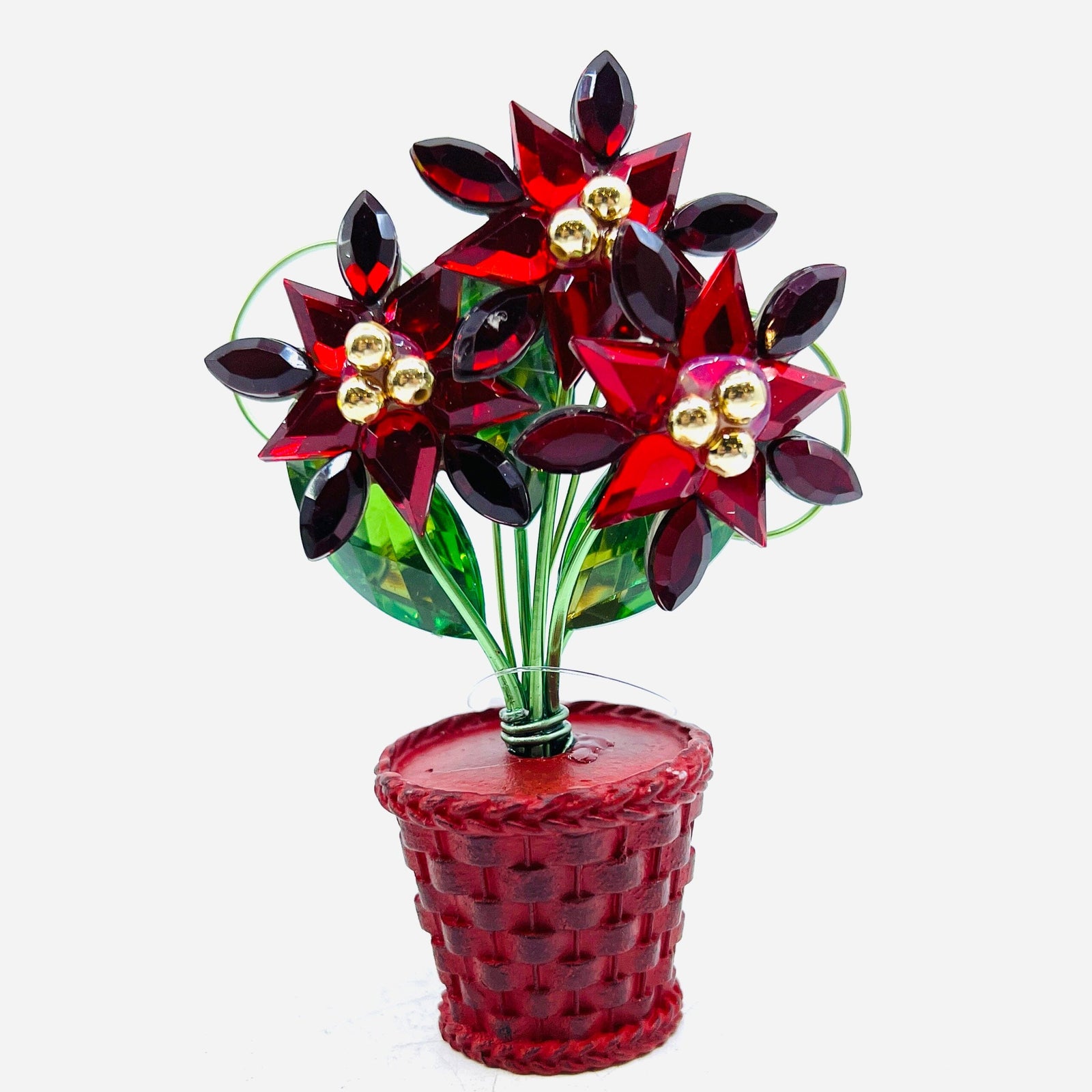 Acrylic Bouquet, Poinsettia Decor GANZ 