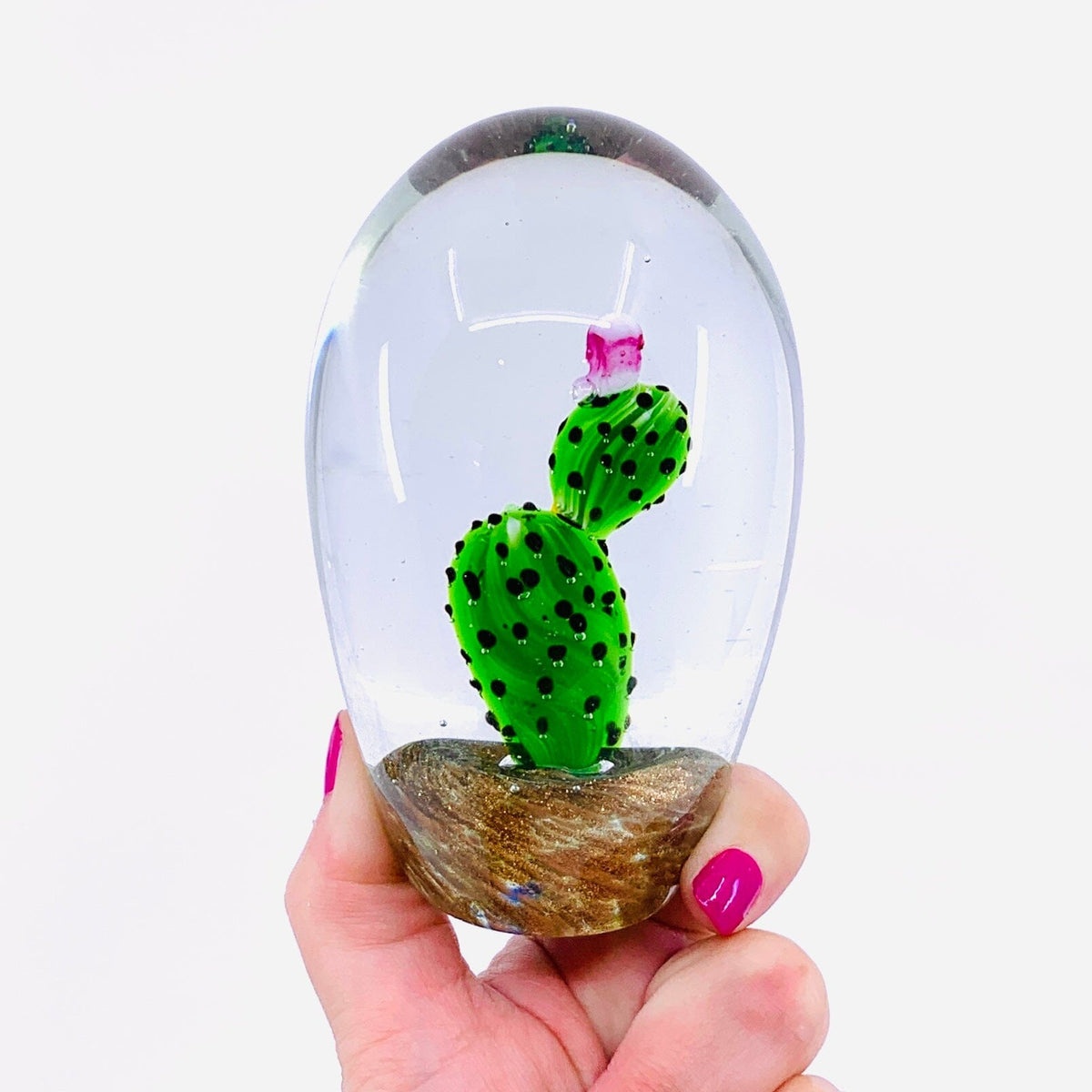 Prickly Pear Cactus Paperweight Paperweight Dynasty 