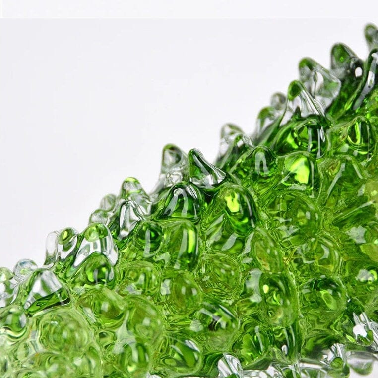 Green Blown Glass Tree Diamond Star 