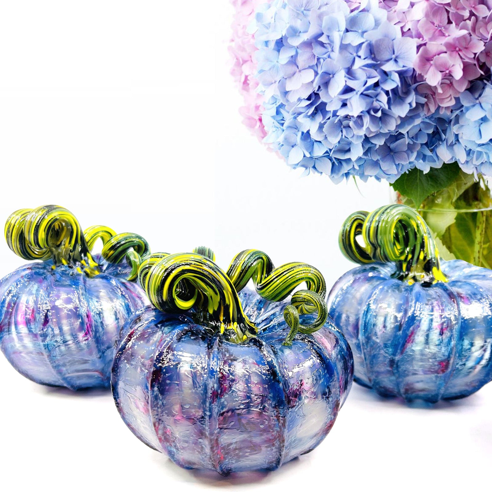 Hydrangea Squat Pumpkin Production Pumpkin Luke Adams Glass Blowing Studio 
