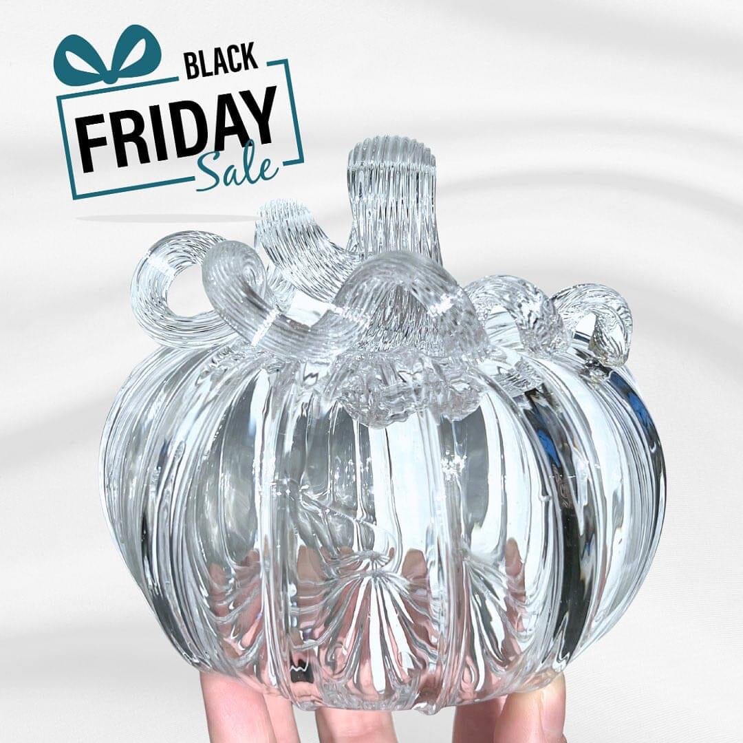 Crystal Daily Pumpkin Squat Black Friday Deal Inspo Luke Adams Glass Blowing Studio 
