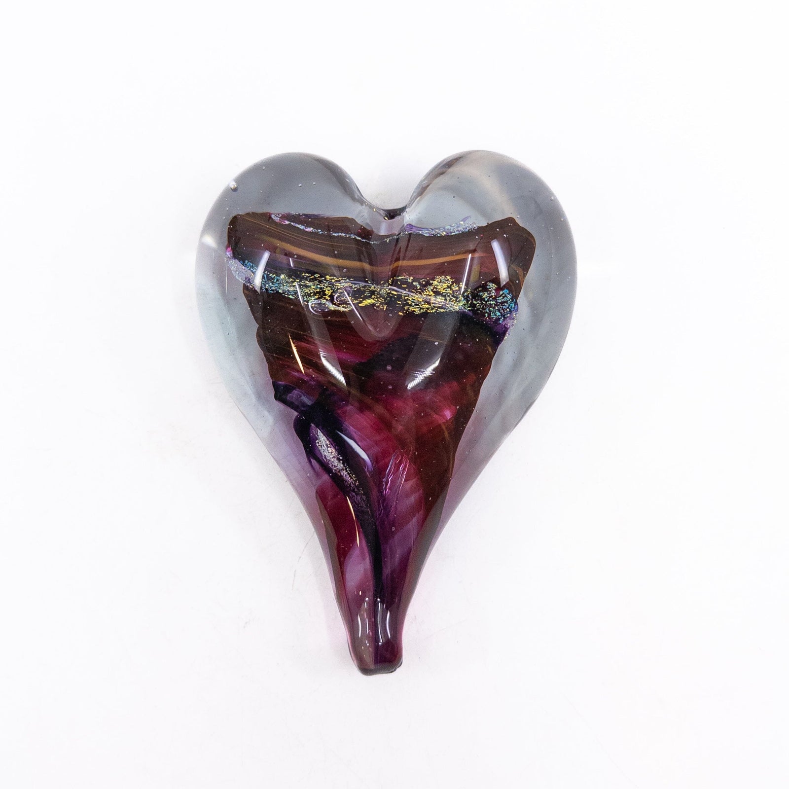 Facebook Live Heart Paper Weight 17 Facebook Live Luke Adams Glass Blowing Studio 